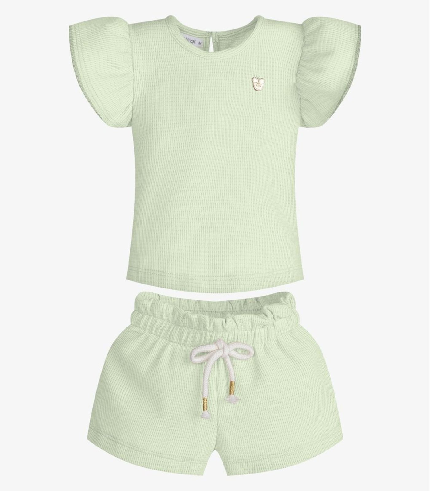 Infantil - Conjunto Menina Blusa Com Shorts Trick Nick Verde