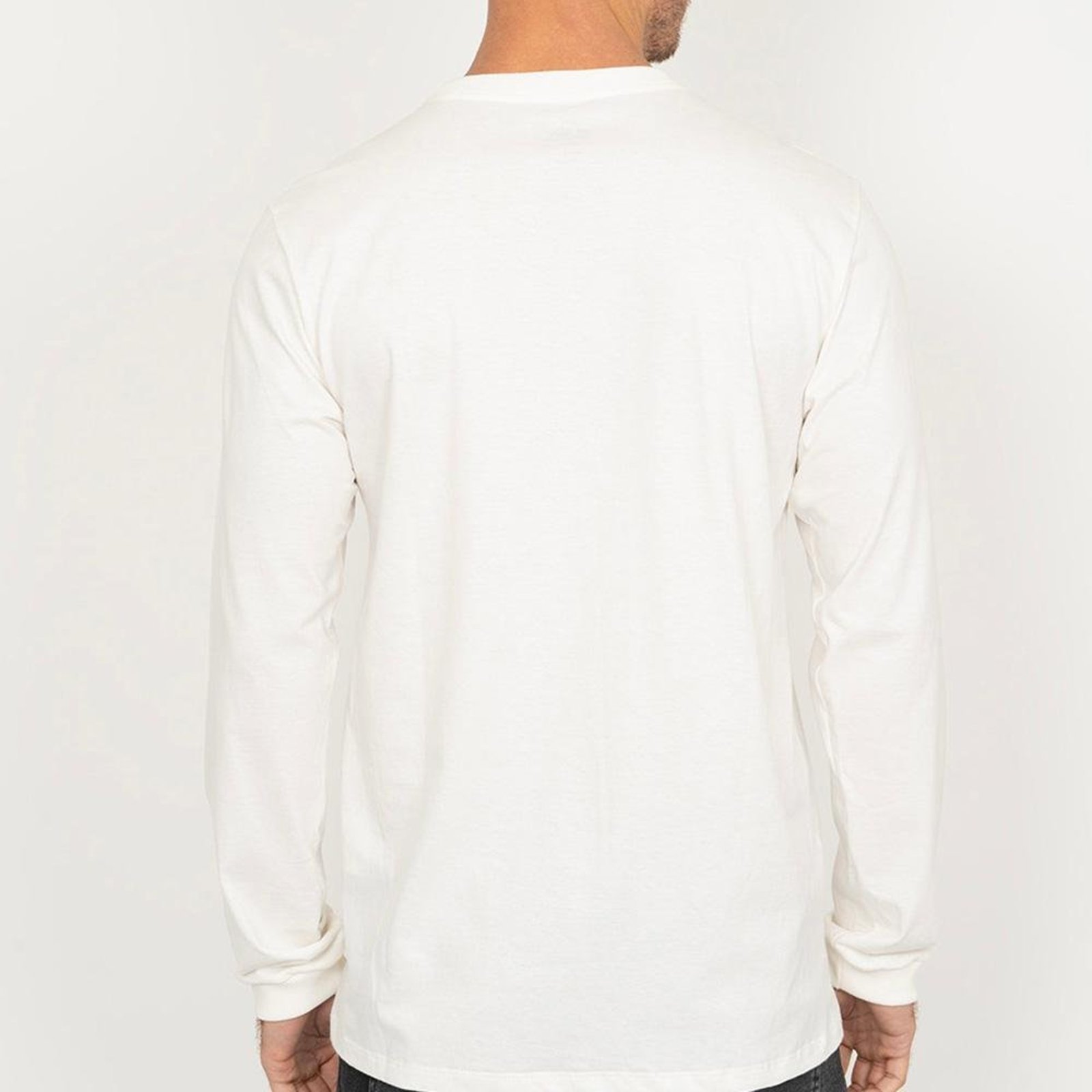 Camiseta Quiksilver Manga Longa Clicker WT26 Snow White