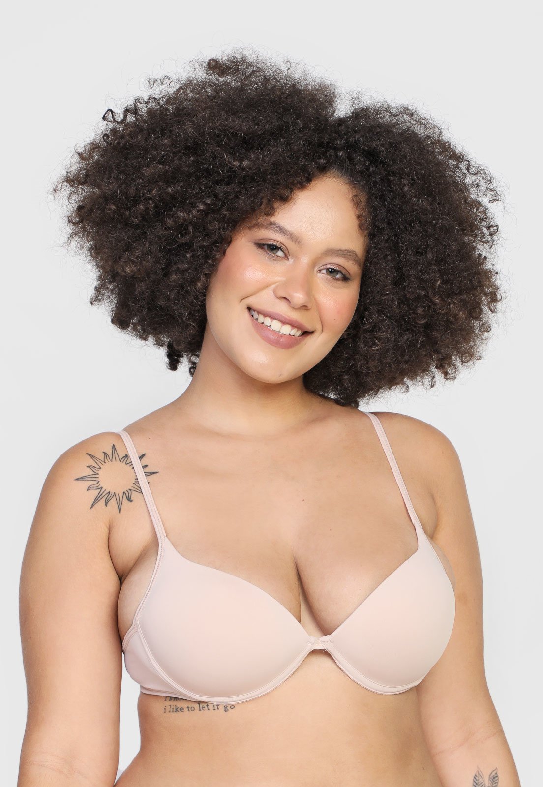 Sutiã Hope Push-Up Liso Bege