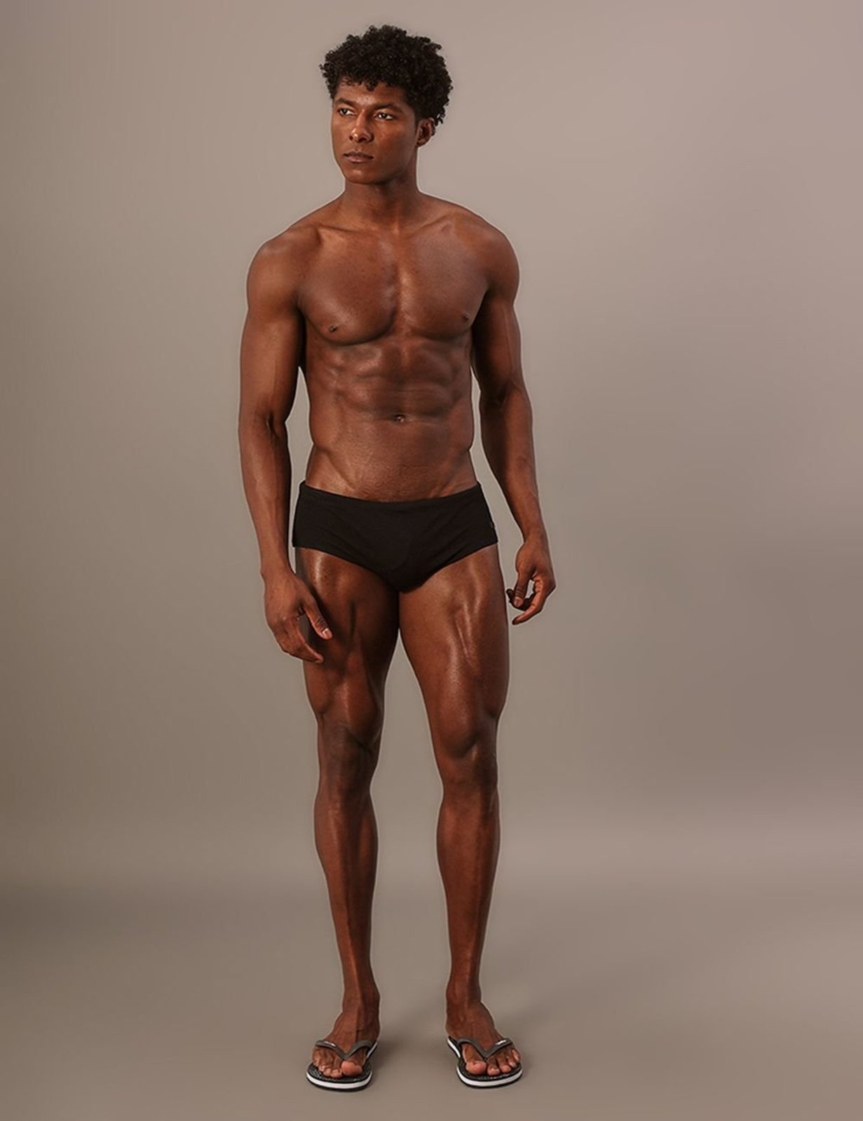 Sunga Brief Masculino Textura - Preto Calvin Klein Jeans