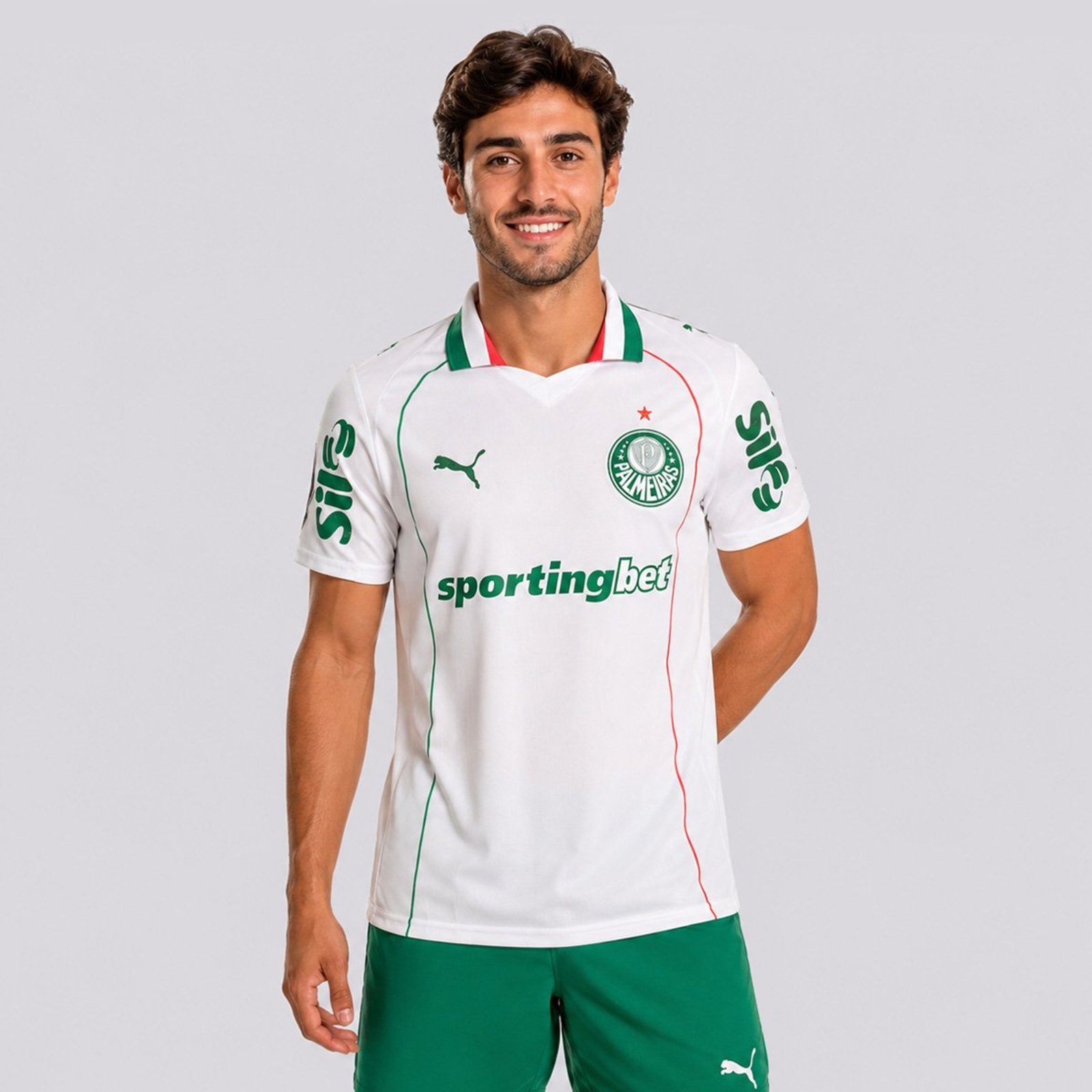 Camisa Puma Palmeiras II 2026 Patch Libertadores