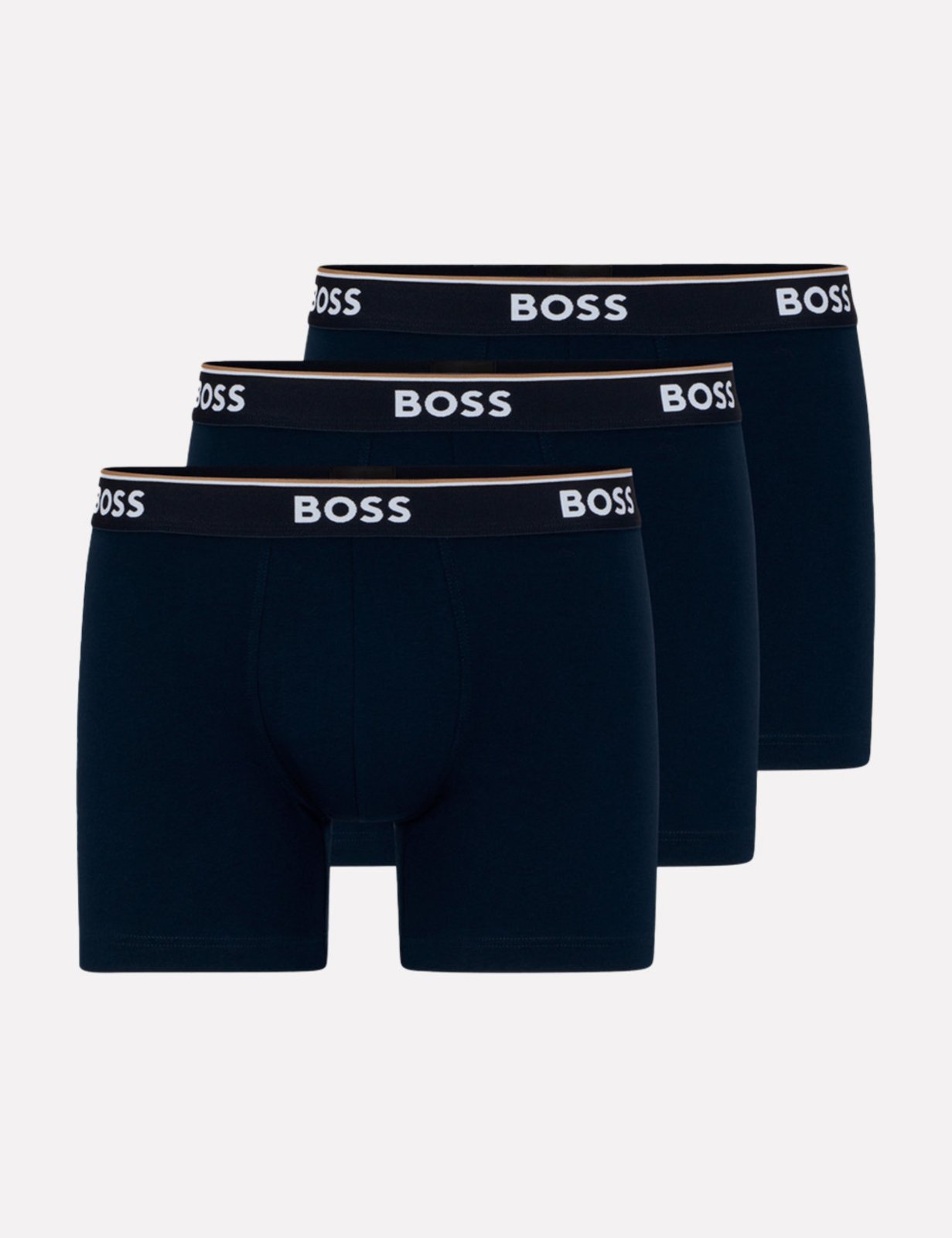 Vista 2 Kit Cueca Hugo Boss Masculina Boxer Trunk 3P Power azul marinho Hugo Boss azul marinho