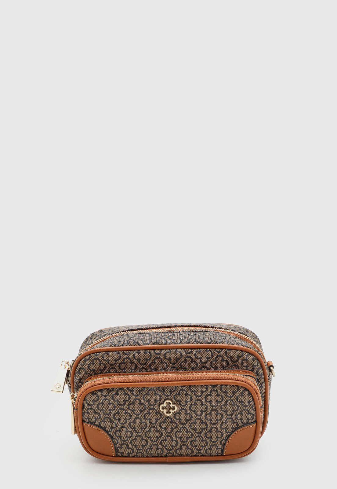 Bolsa Capodarte Retangular Monograma Marrom