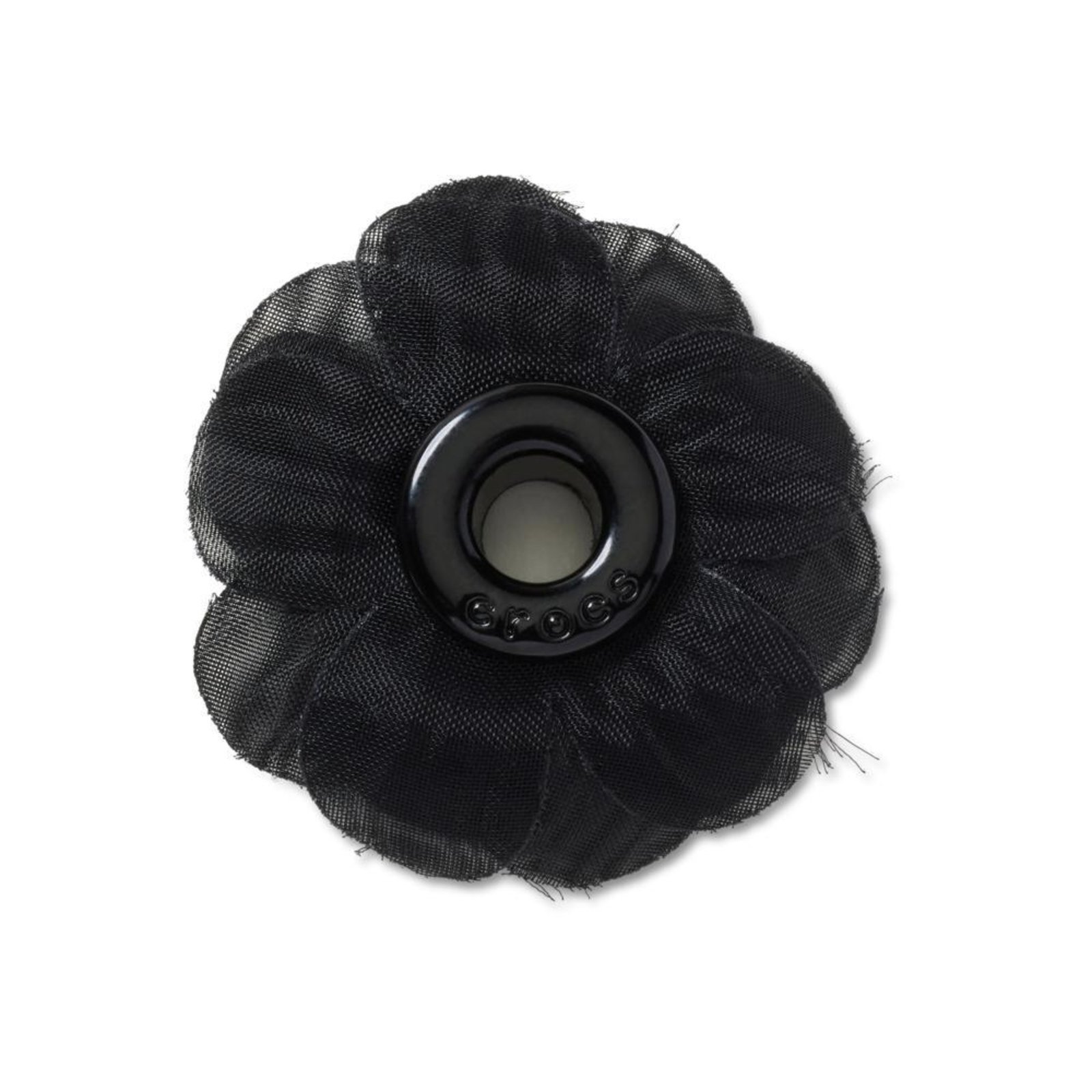 Vista 2 Infantil - Jibbitz™ Ilhós de Chiffon Preto Única Crocs unico Crocs unico