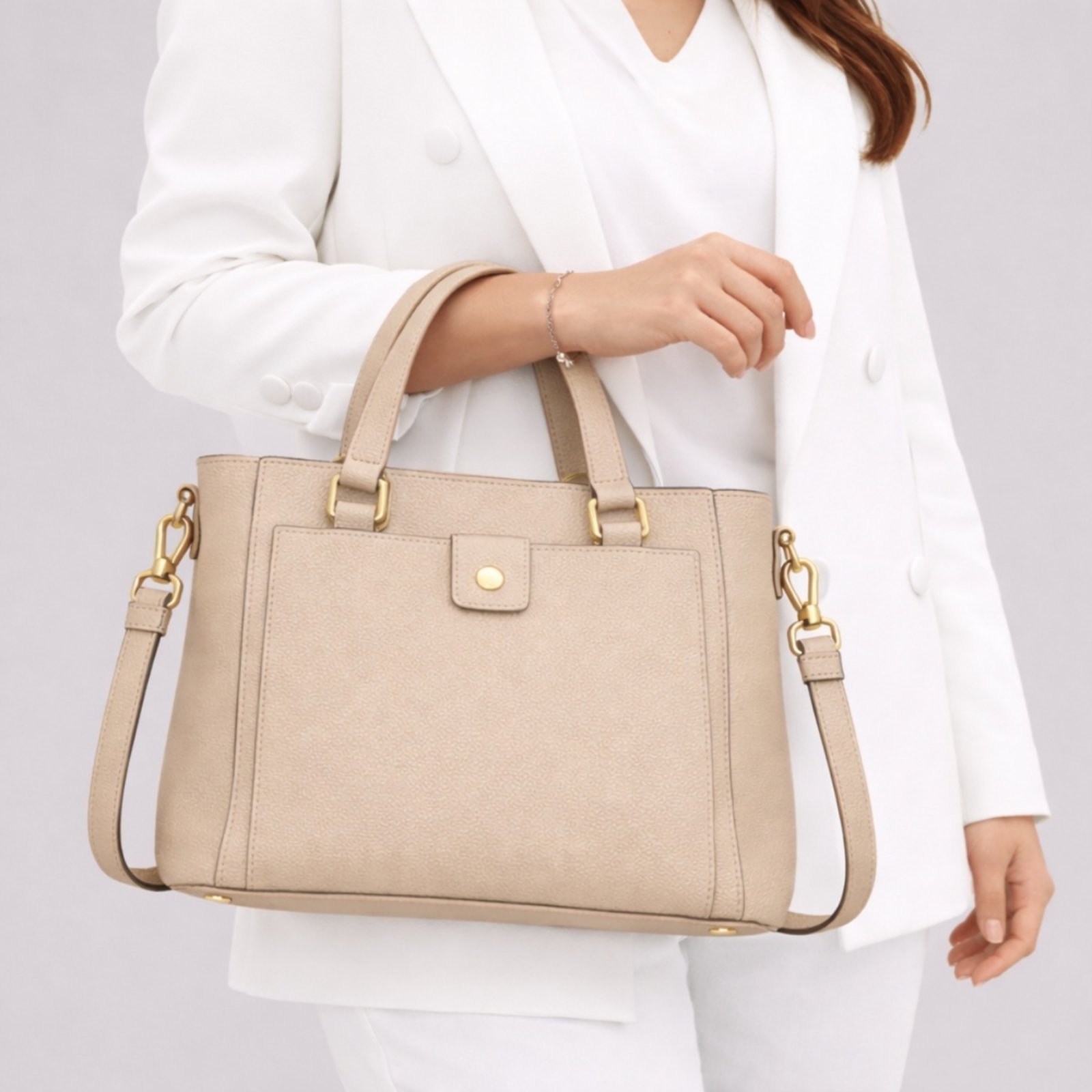Bolsa Feminina De Ombro Casual Elegante Grande Baú com Alça Transversal Tiracolo