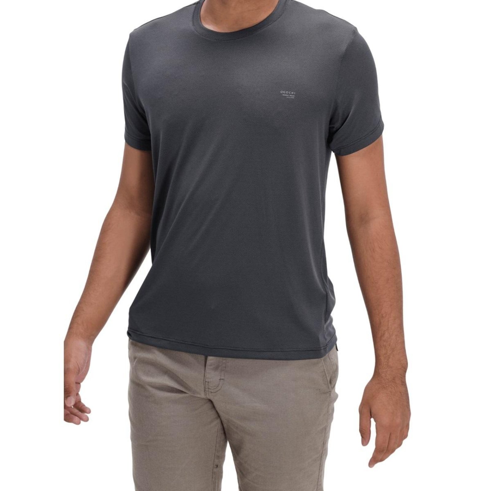 Camiseta Manga Curta Ogochi Sport Masculina 006520203 Chumbo