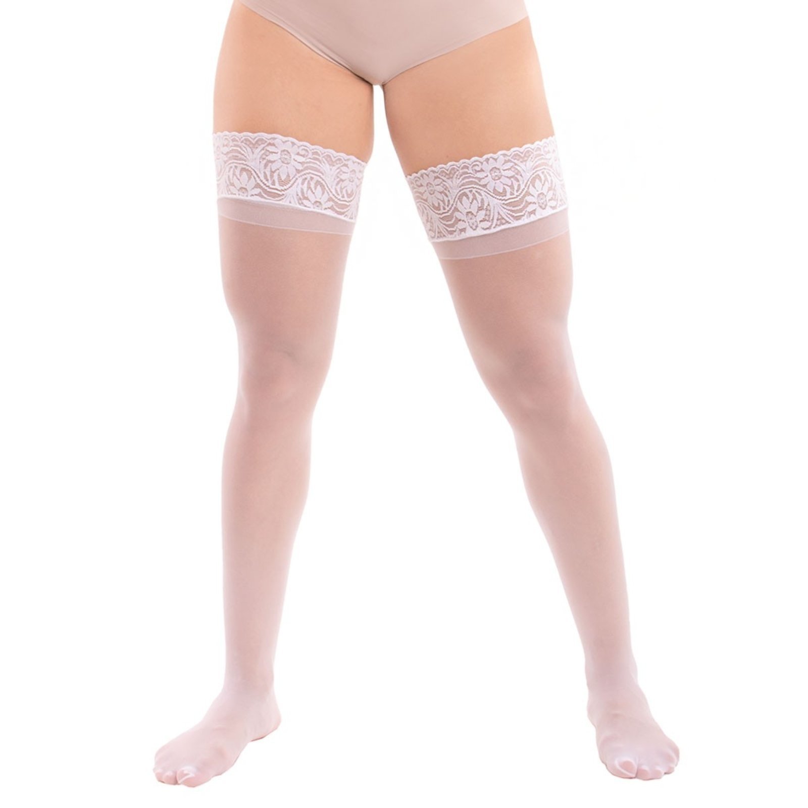 Meia calça 7/8 com renda no cós Selene