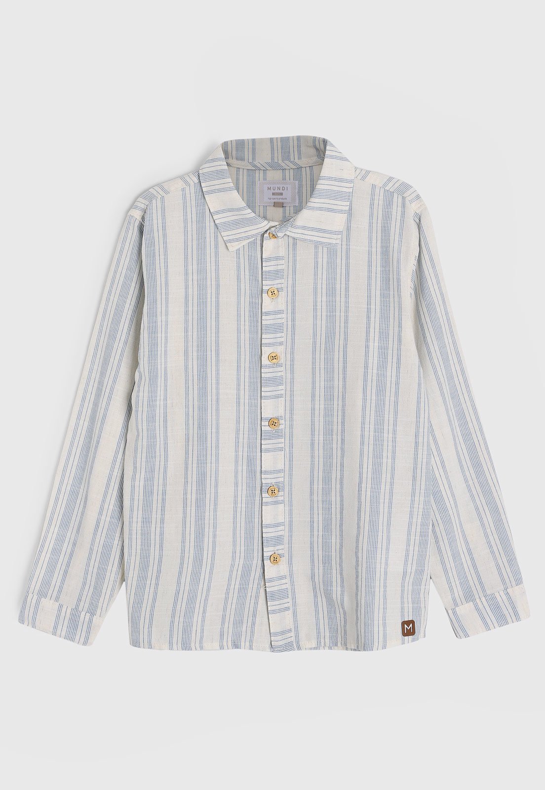 Infantil – Camisa Brandili Mundi Listrada Off-White