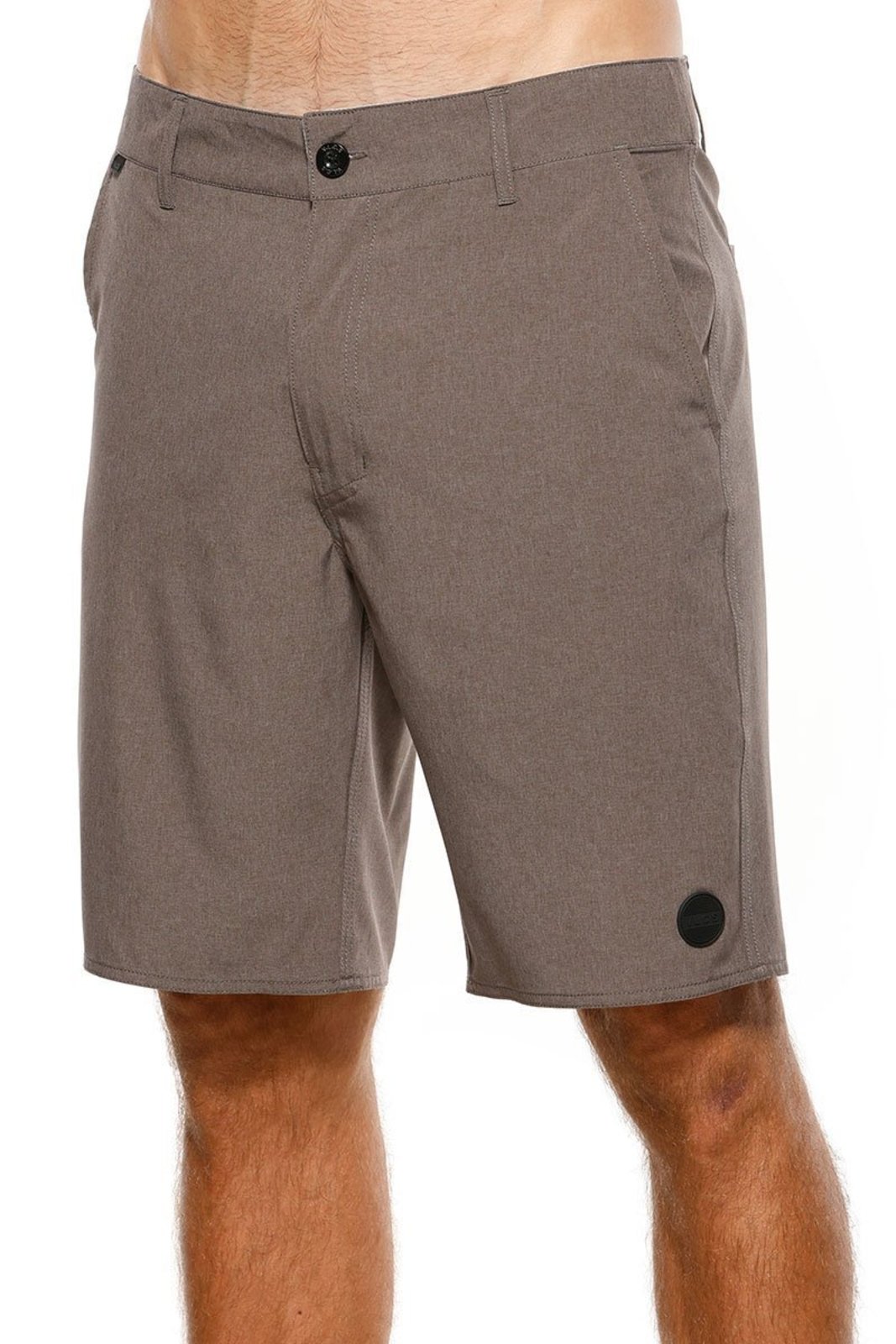 Bermuda Masculina Passeio Tactel Elastano Marrom VLCS