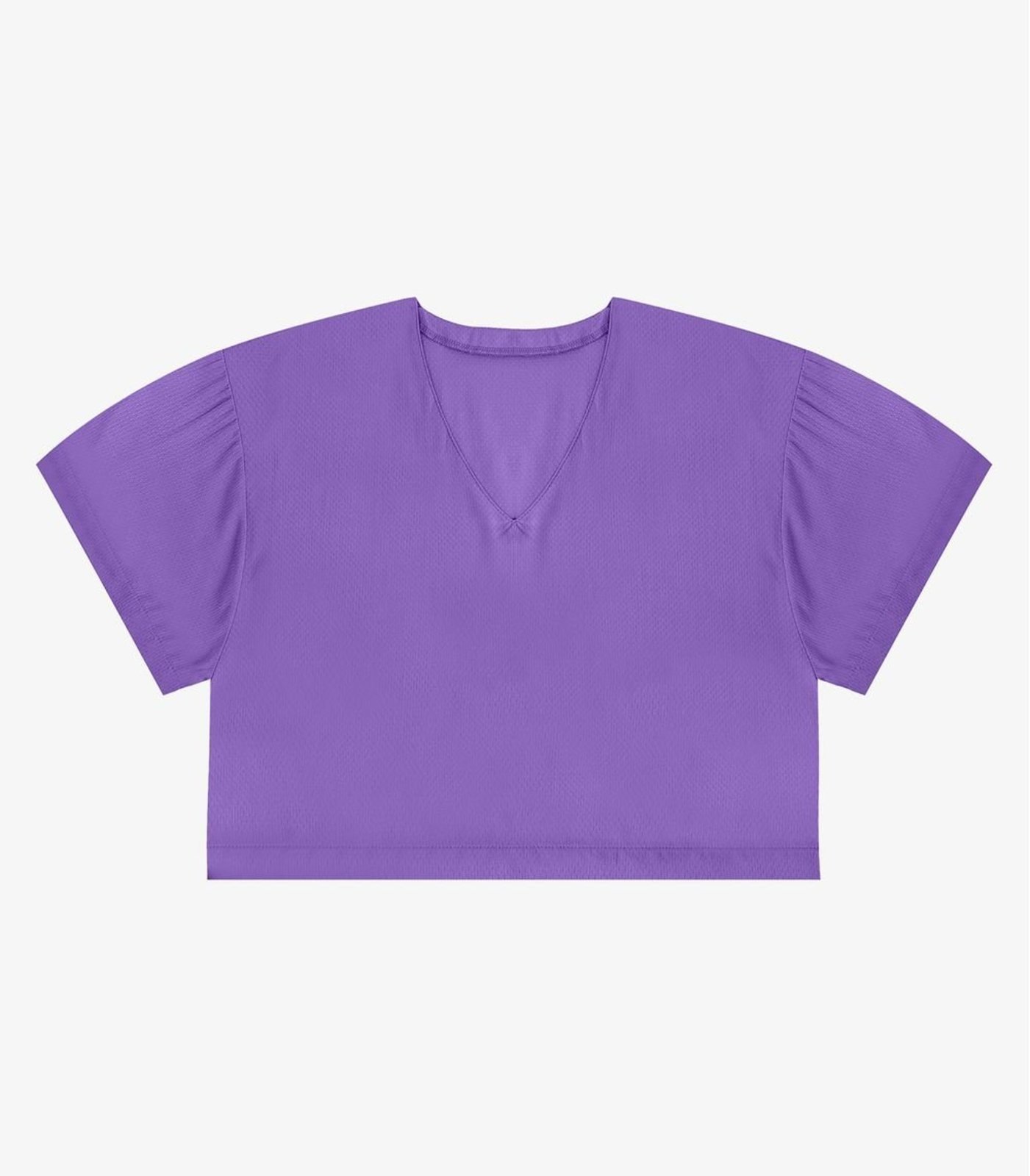 Blusa Feminina Tecido em Viscose Infinita Cor Roxo
