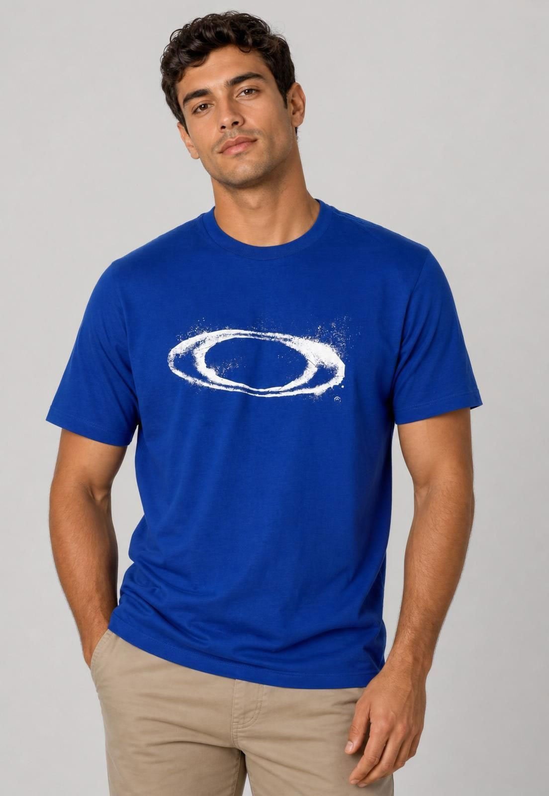 Camiseta Masculina Oakley Ellipse Azul