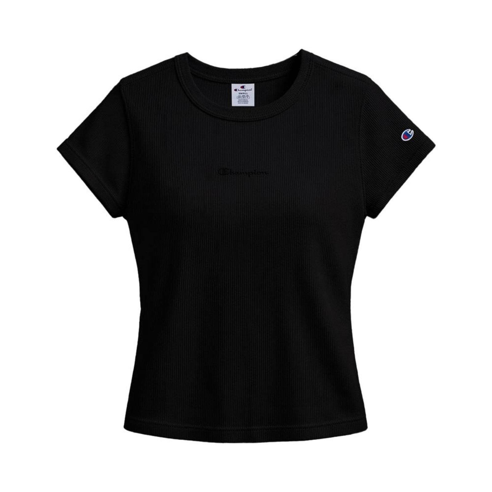 CAMISETA BABY TEE WMNS CHAMPION MINI SCRIPT LOGO EMB.