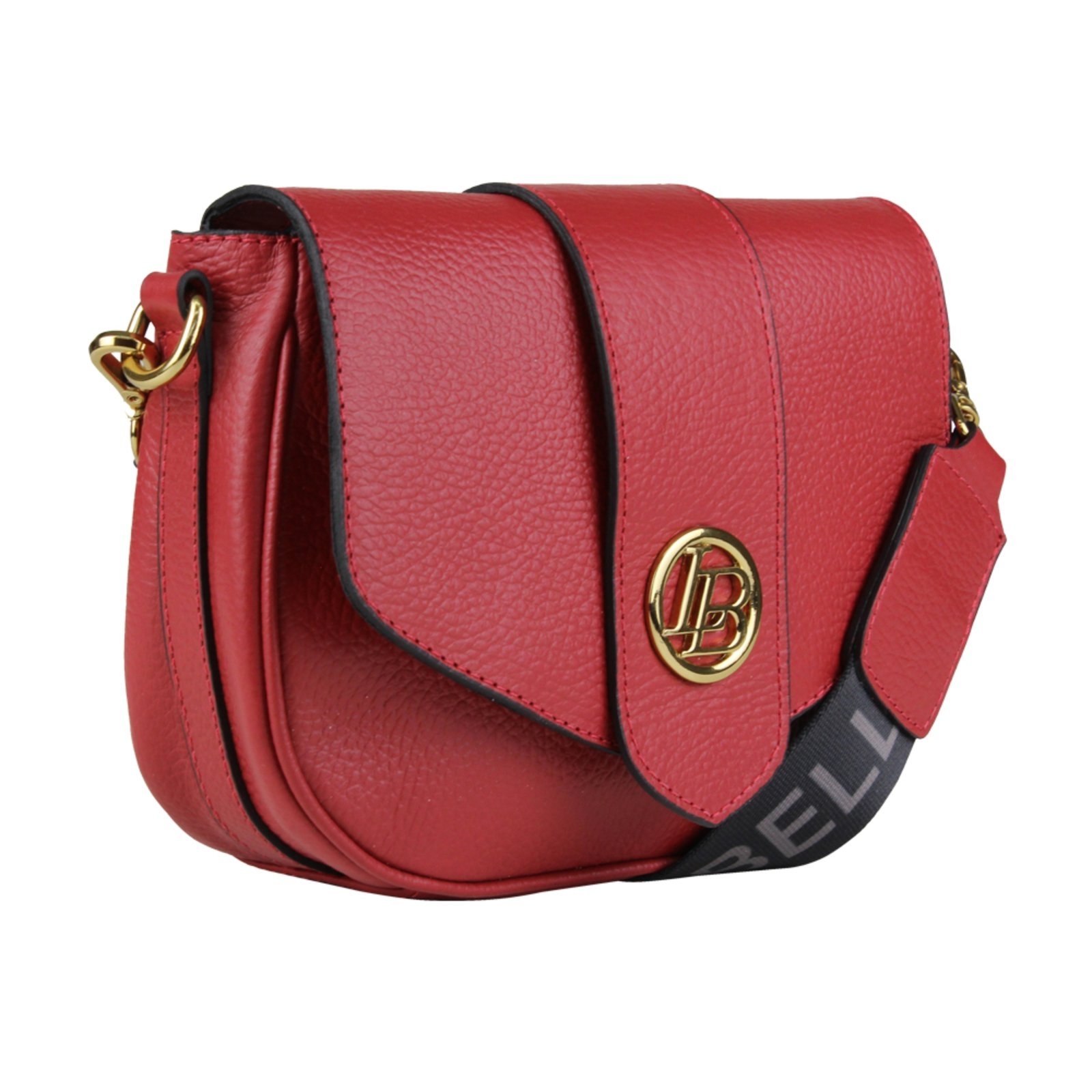 Bolsa feminina em couro Linea Bella 5229 Vermelho