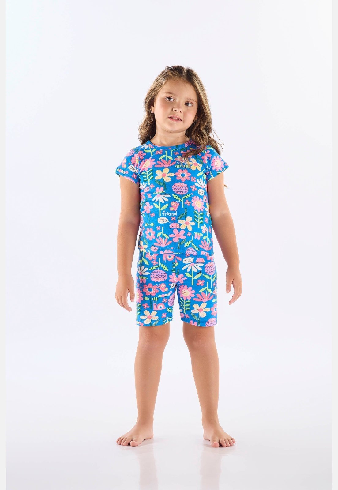 Pijama Feminino em Suedine Up Baby Azul