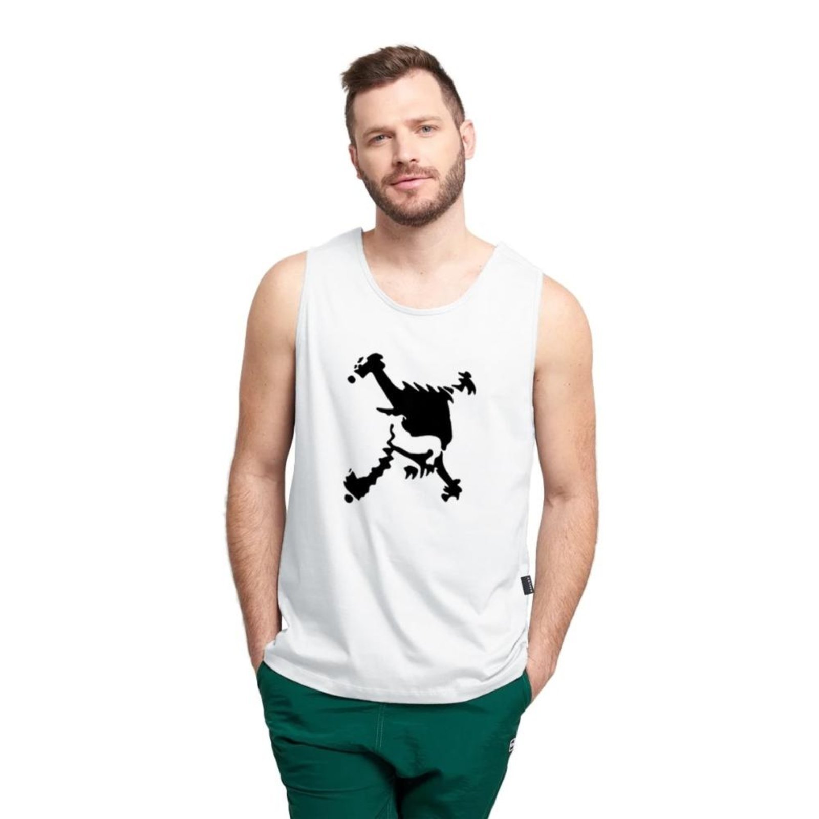 Regata Oakley Masculina Heritage Skull Tank Branco