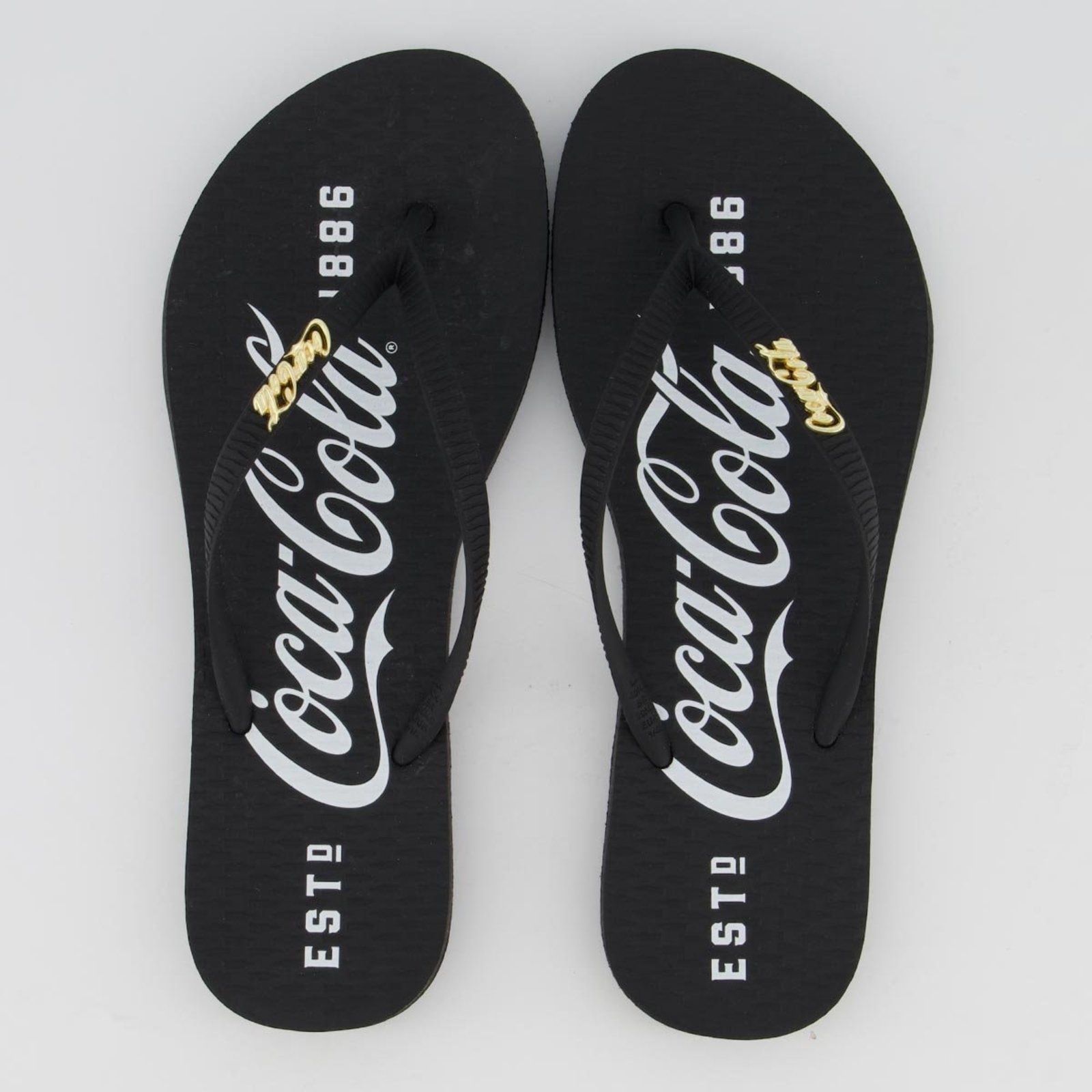 Chinelo Coca Cola 1886 Feminino Preto