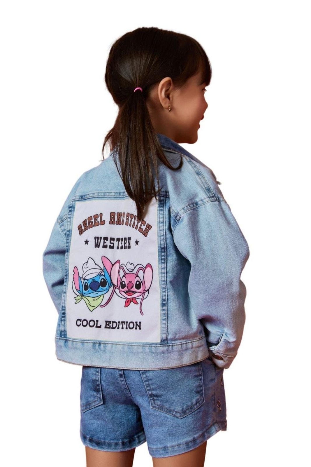Infantil - Jaqueta Menina Disney Stitch Western Alphabeto