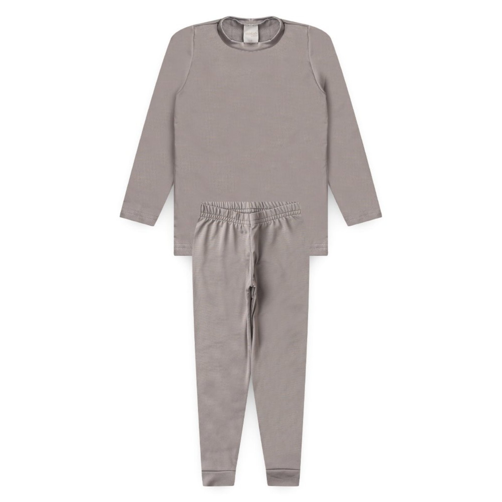 Vista 2 Infantil - Conjunto Inverno Térmico Unissex Grafite Blusa e Calça Molekada cinza Molekada cinza