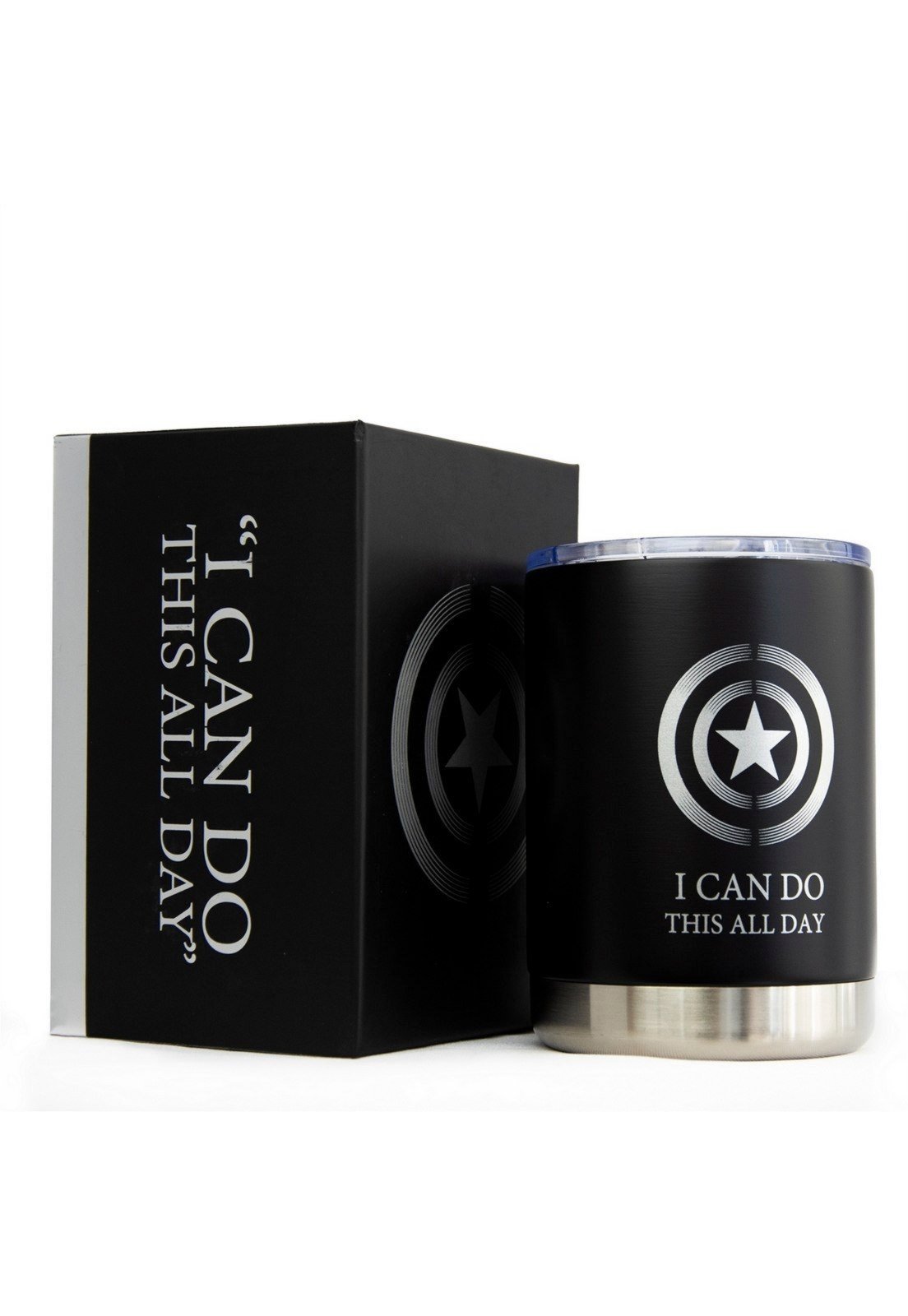 Copo Térmico Capitão América Marvel 300ml Aço Inoxidável Vingadores