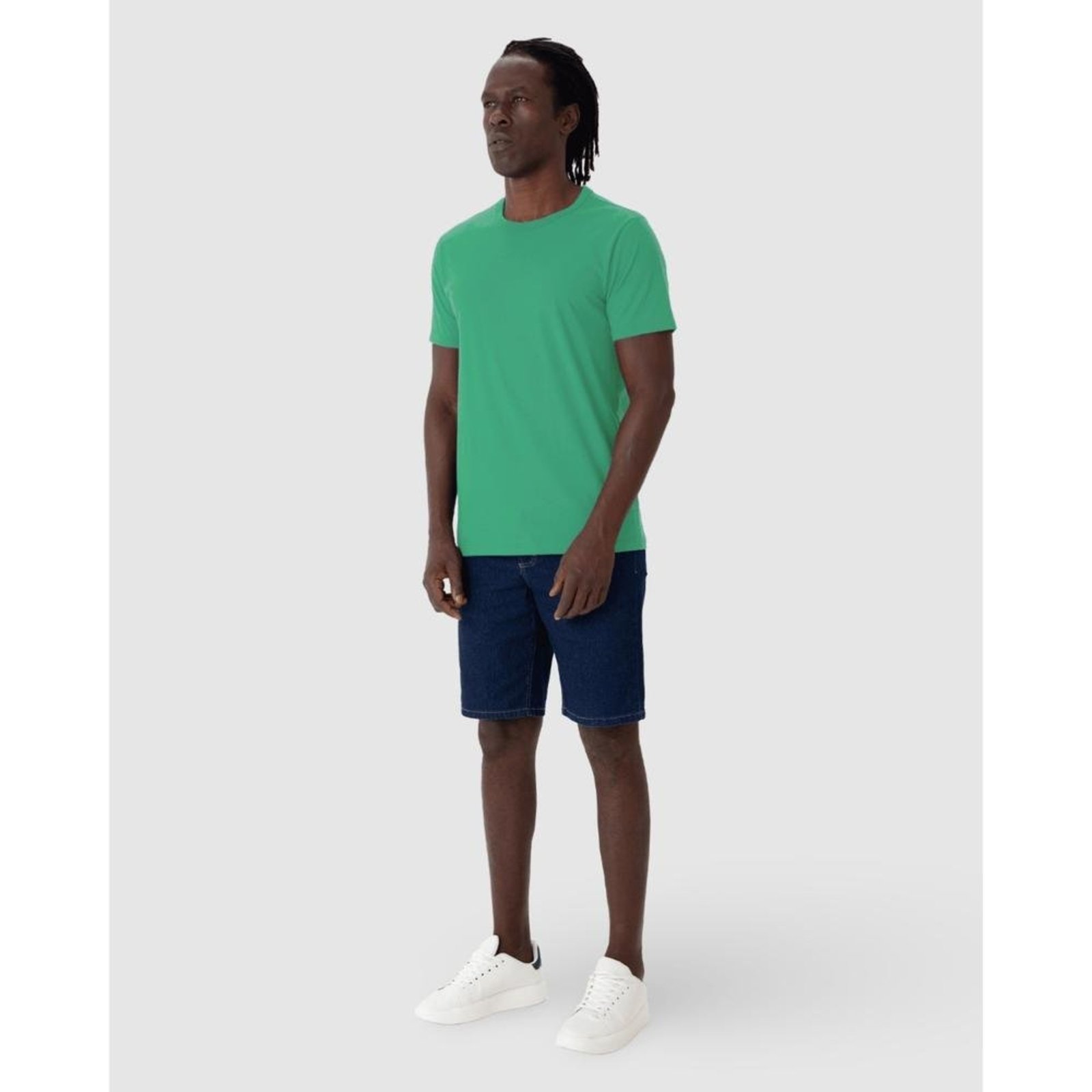 Vista 3 Camiseta Original Masculina Decote Redondo Em Algodão Malwee azul Malwee azul