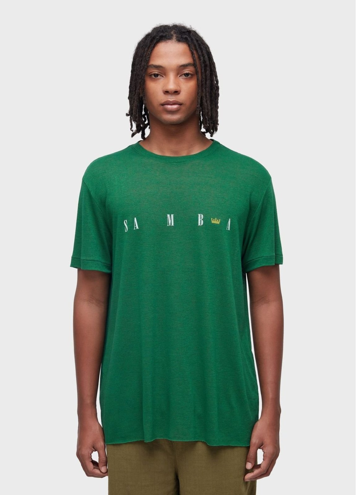 T-shirt samba coroa light linen mc OSKLEN