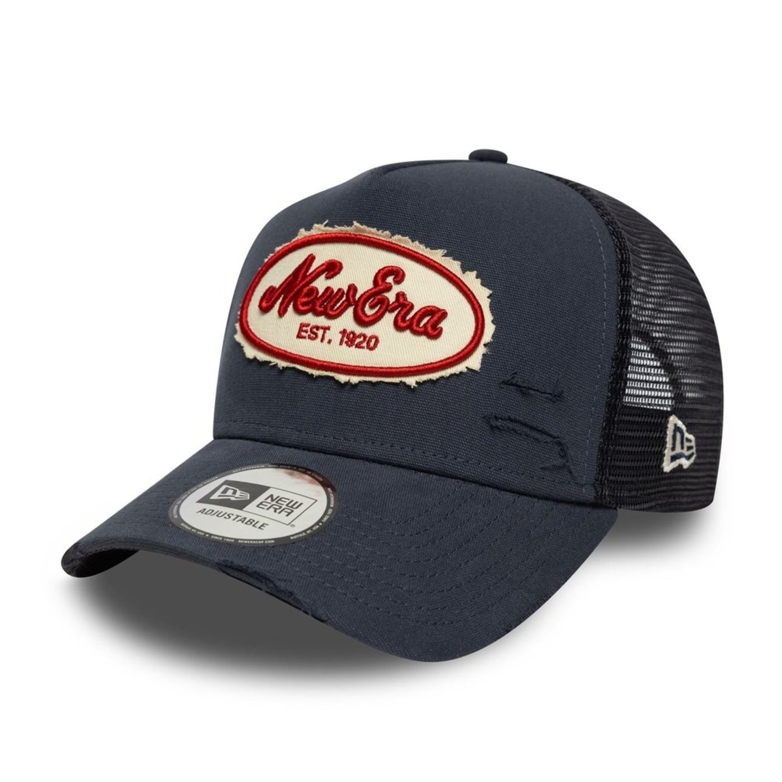 Bone New Era 9FORTY A-Frame Trucker New Era Marinho