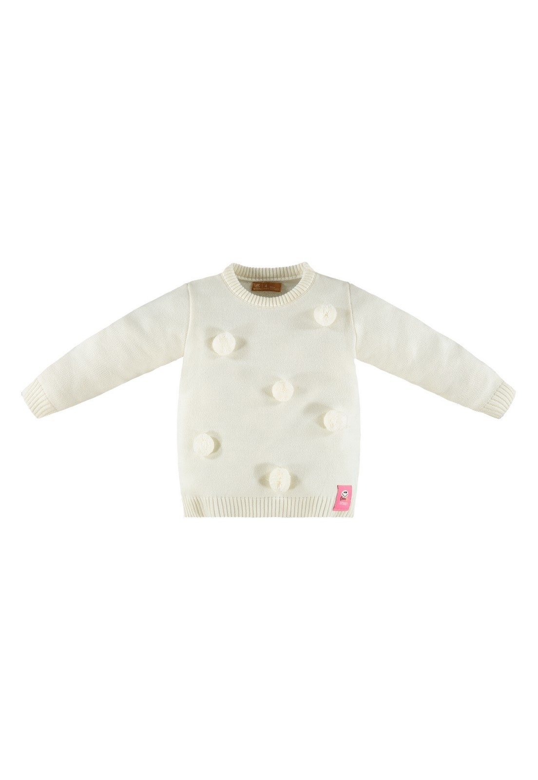 Infantil - Blusão Feminino em Tricot Up Baby Bege