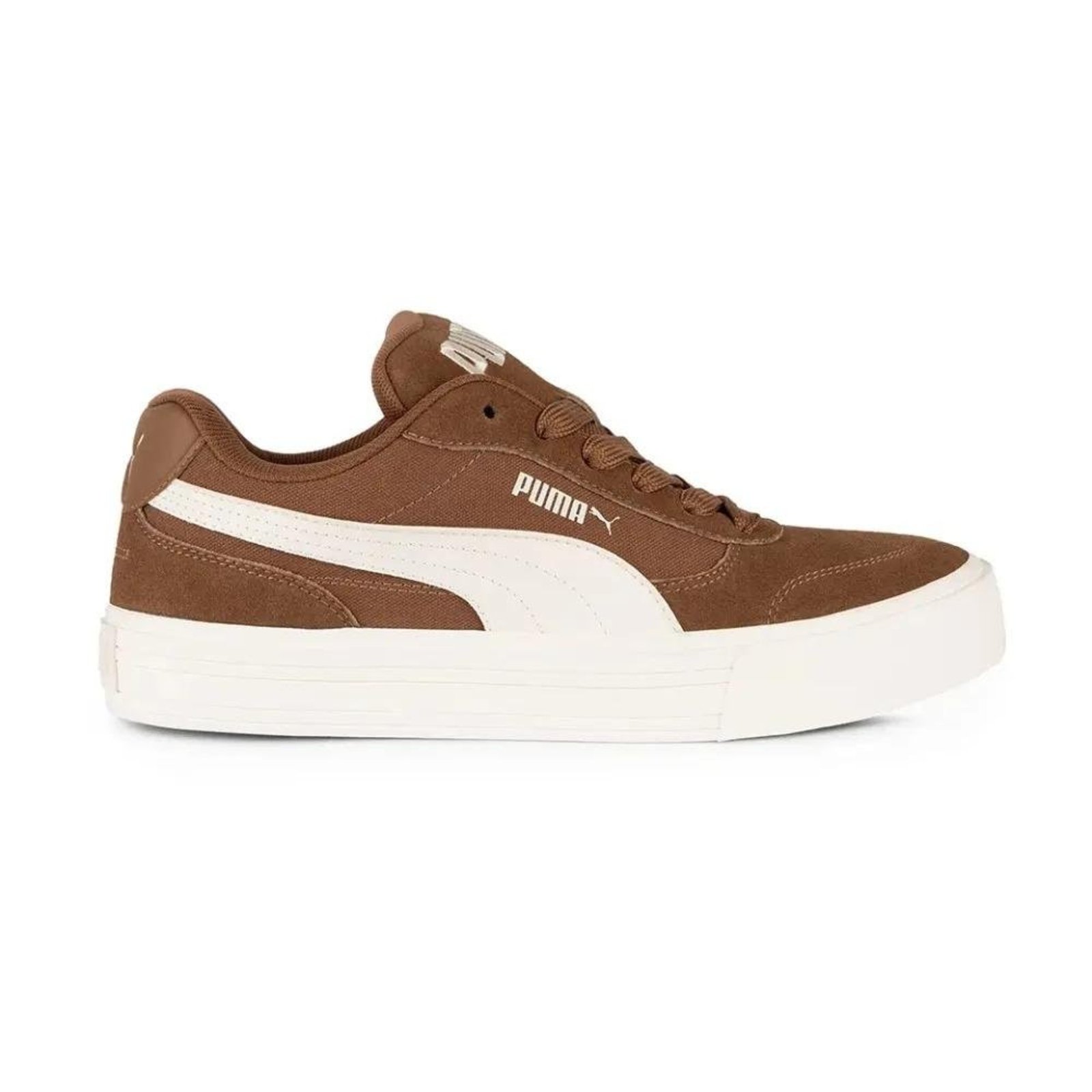 Tenis Puma CC Park Vulc Masculino Casual Solado Vulc Marrom
