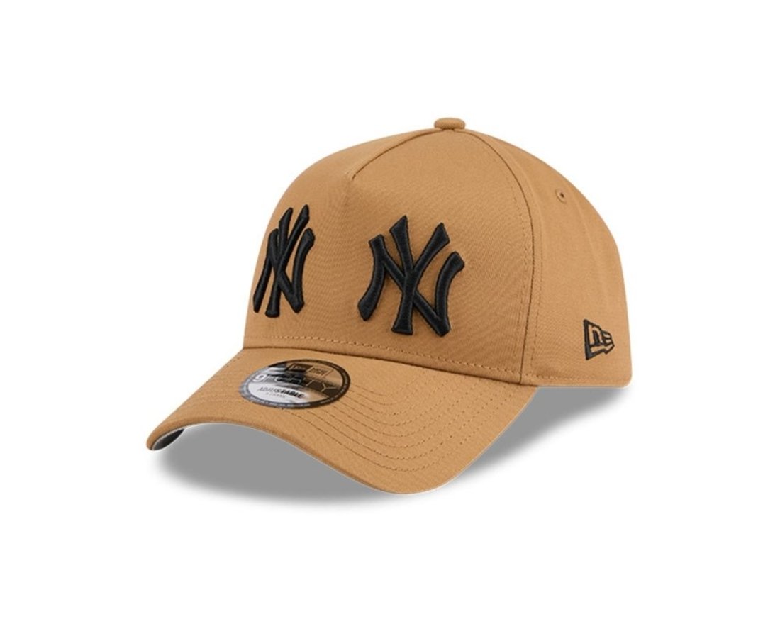 Bone New Era 9FORTY A-Frame New York Yankees MLB Wheat Double Vision