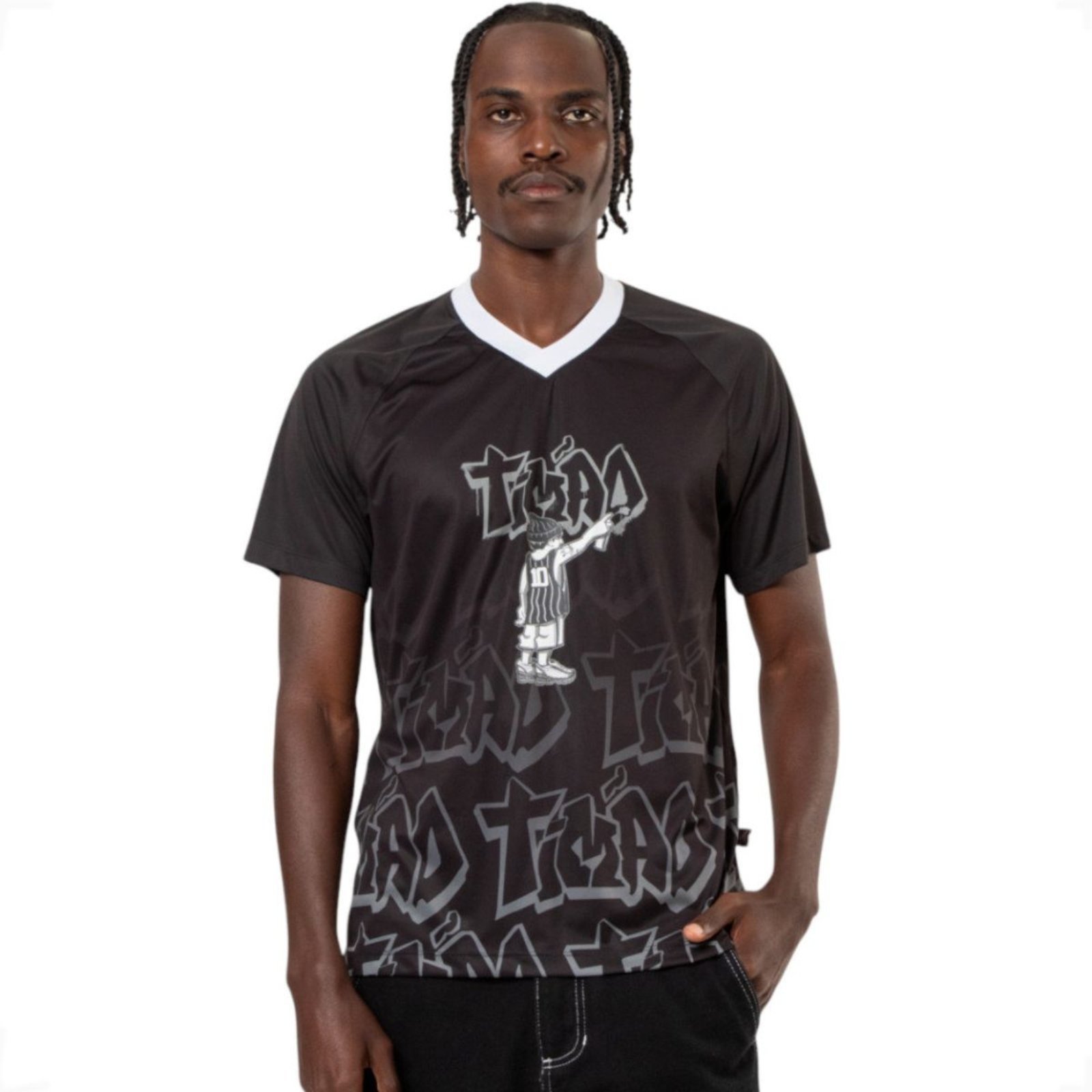 Camiseta Esportiva Masculina Corinthians Timão Preto