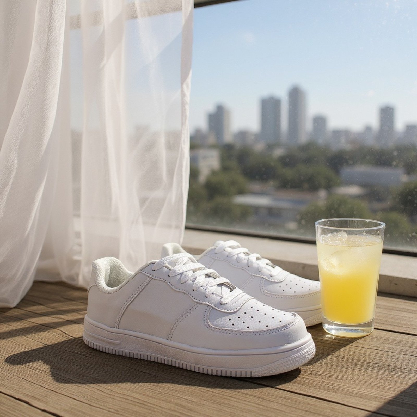 Tenis Unissex Adulto e Juvenil Conforto e Estilo 18000 Branco