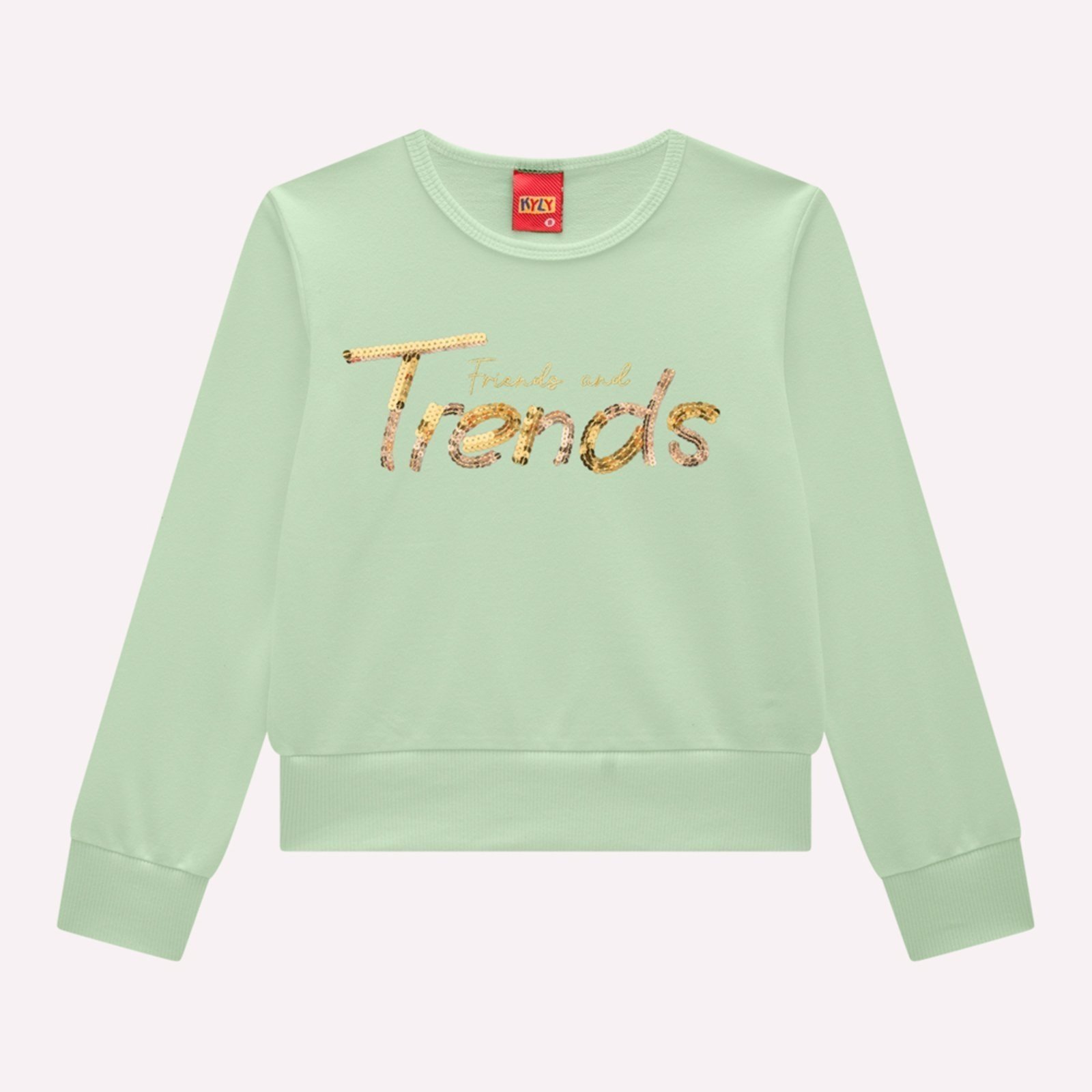 Infantil - Blusa Cropped Menina Lettering Kyly