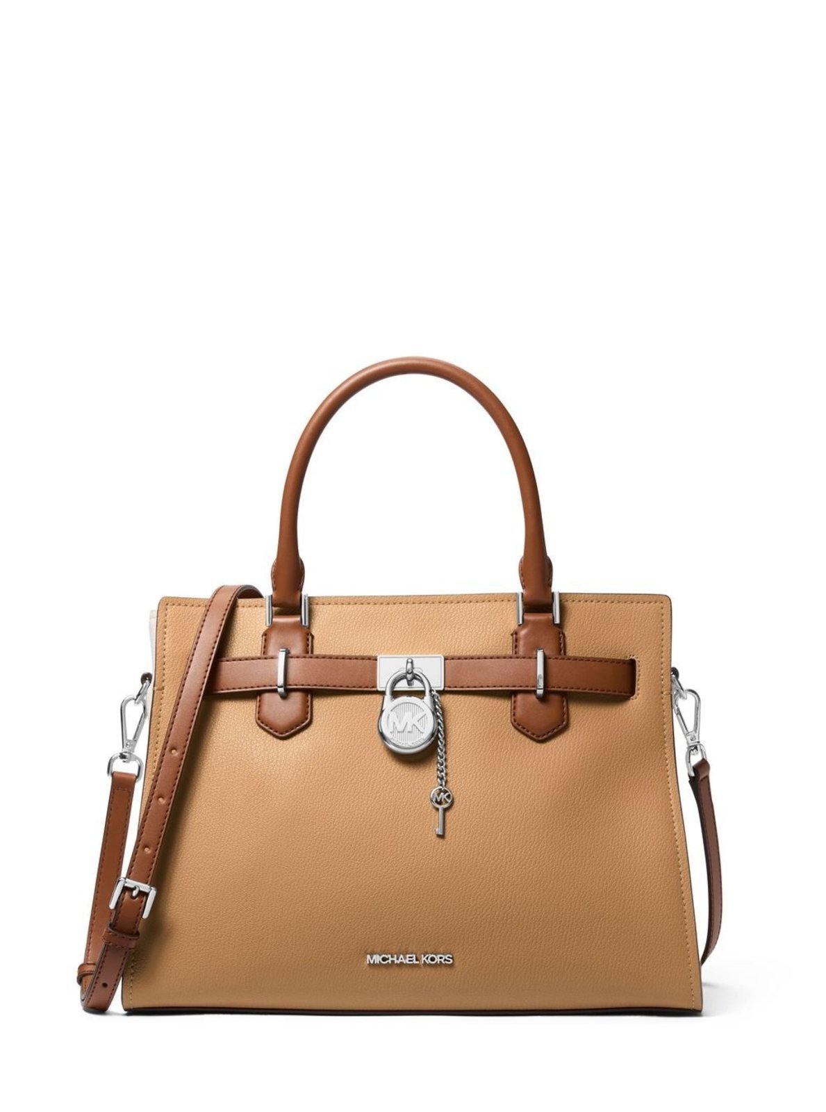 Vista 2 Bolsa Tiracolo Hamilton Média De Couro 35T5shms2l267 bege bege