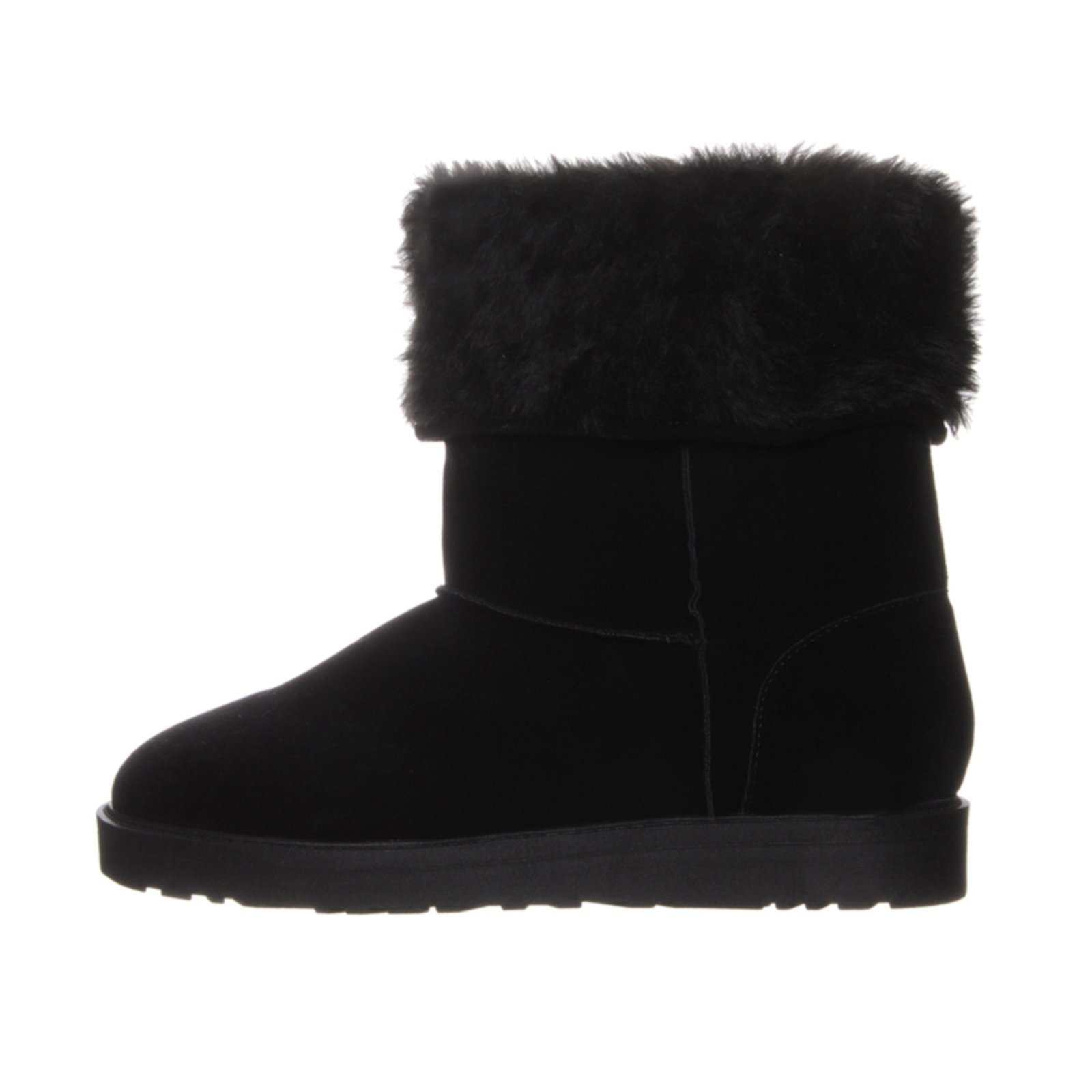 Bota de Pelos Cano Médio Longo Toda Forrada Damannu Shoes Preto
