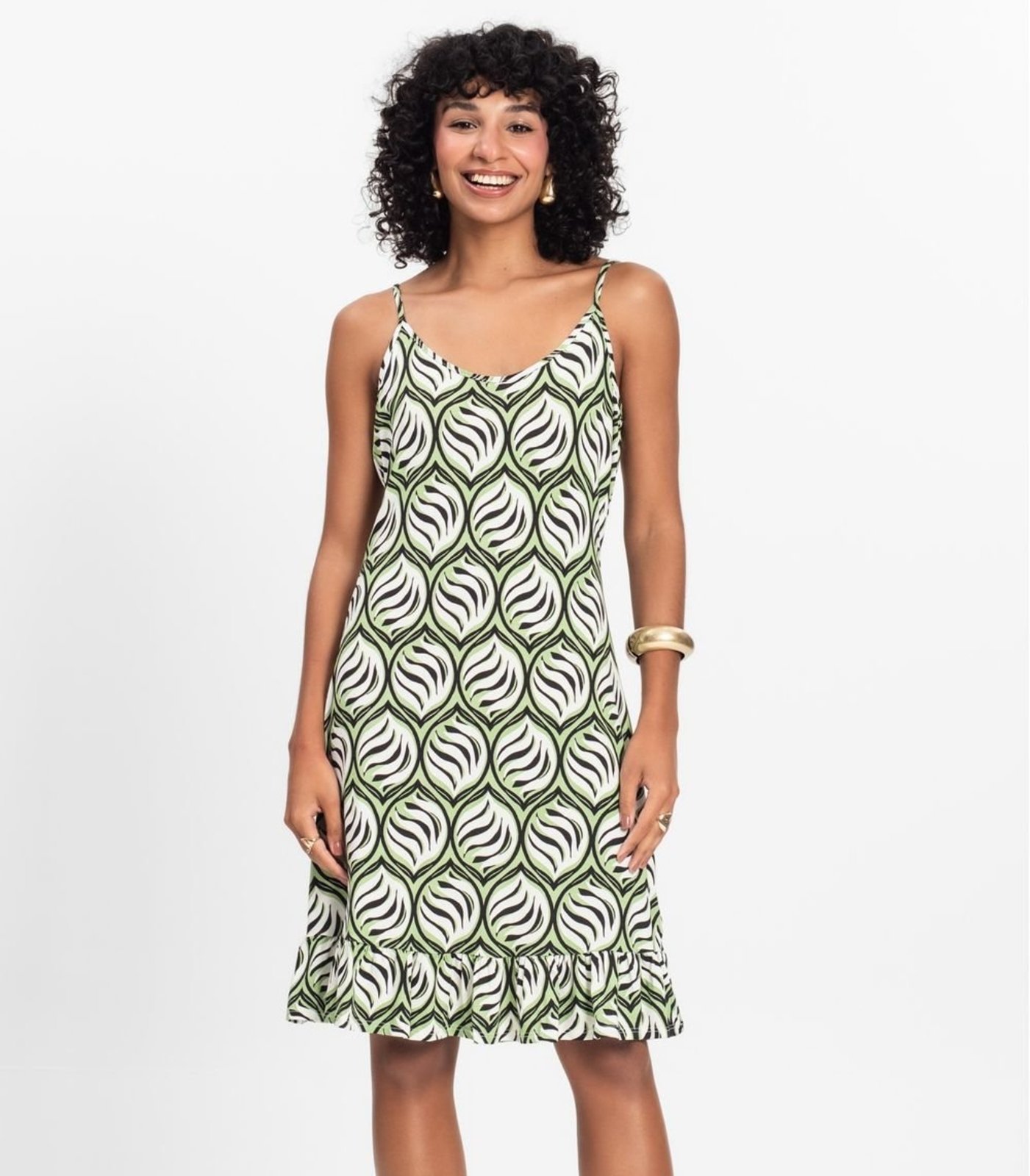 Vestido Feminino Estampado Select Verde