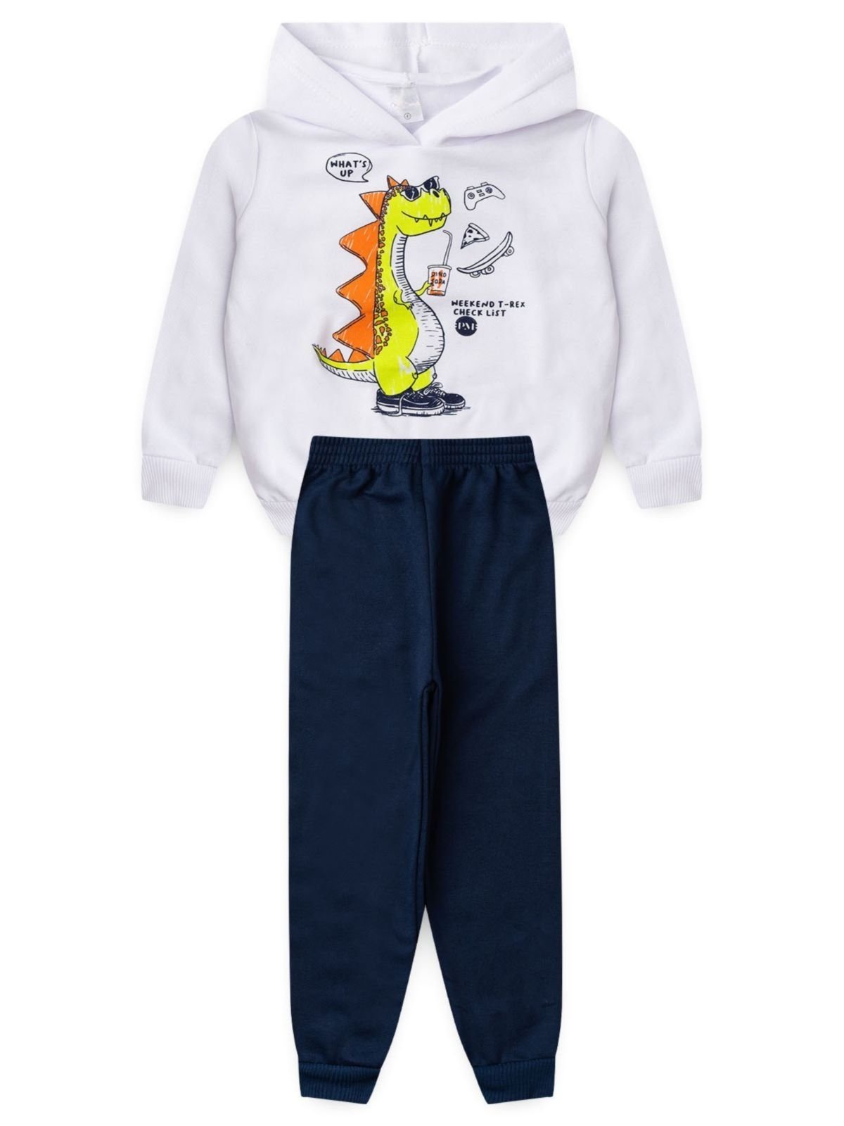 Infantil - Conjunto Platinum Bebida Jurássica Branco