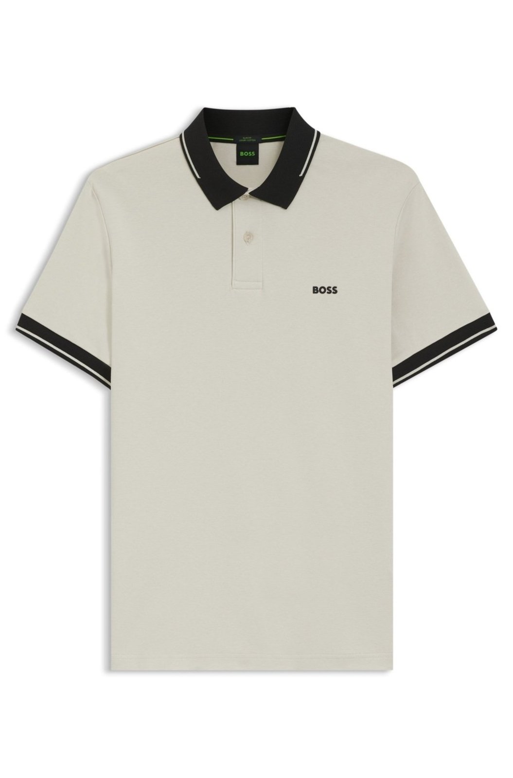 Polo De Ajuste Slim Em Algodão