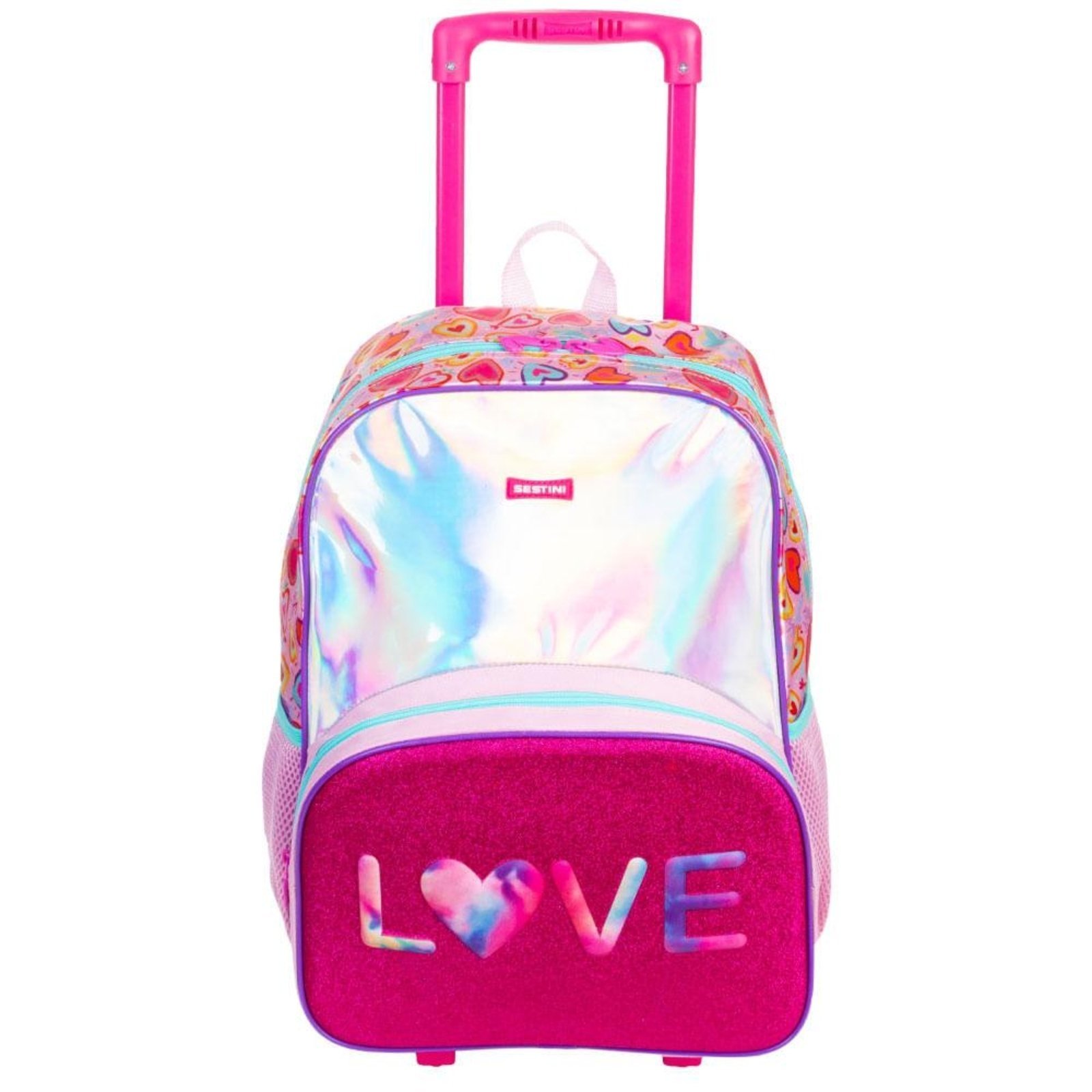 Infantil - Mochila de Rodinha Grande Sestini X Love - Colorido Multicolorido
