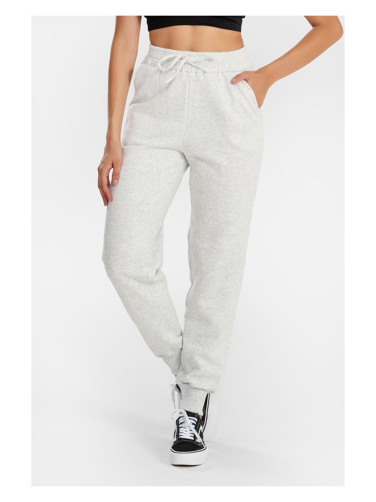 Calça Moletom Jogger Kally Feminina com Avesso Peluciado