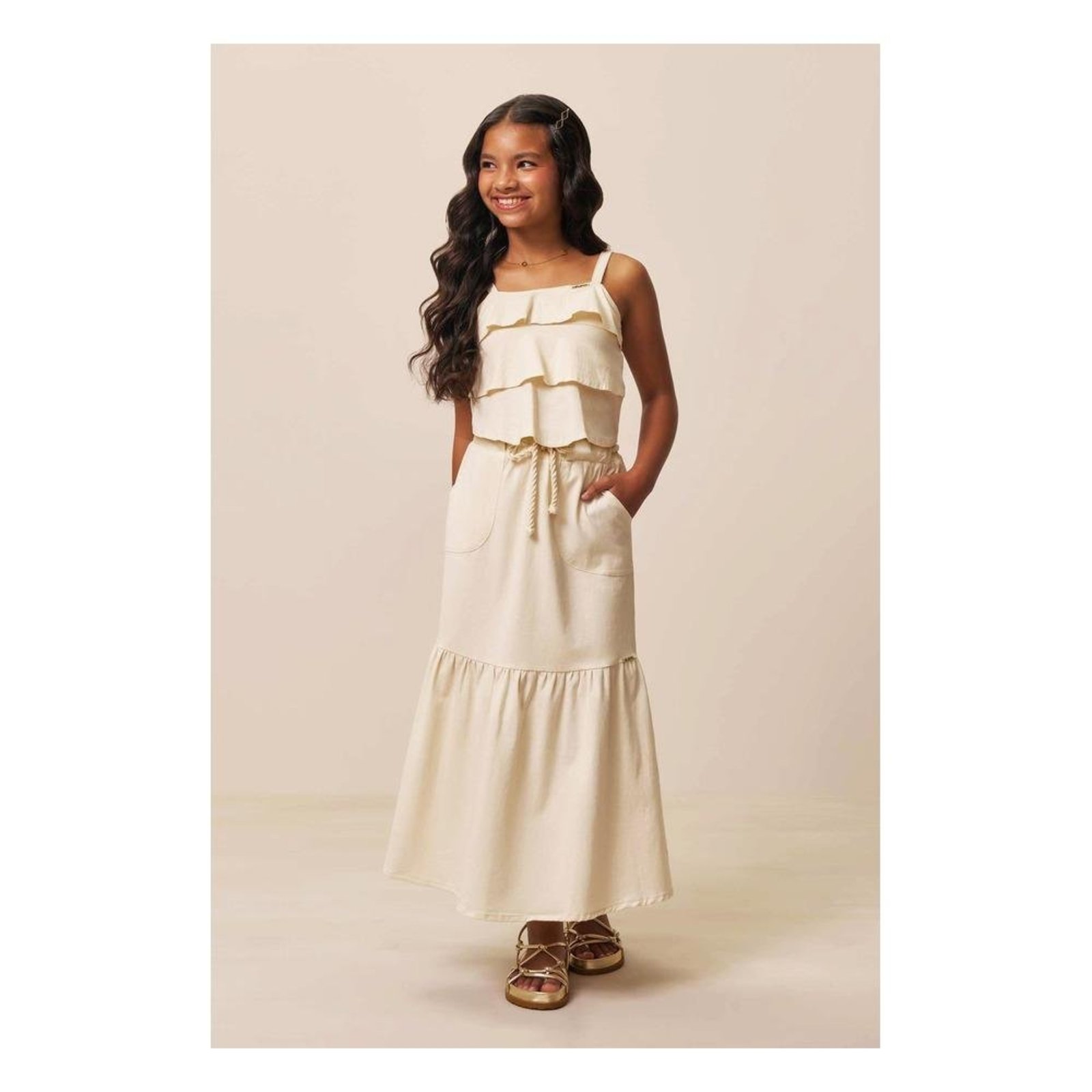 Infantil - Conjunto Saia Menina Off Vick&Vicky 12 Off-white