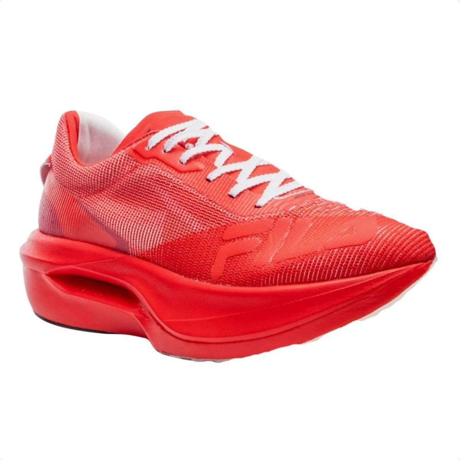 Vista 2 Tênis Corrida Feminino Fila Racer Carbon 3 Branco E Vermelho branco carbon Fila branco carbon