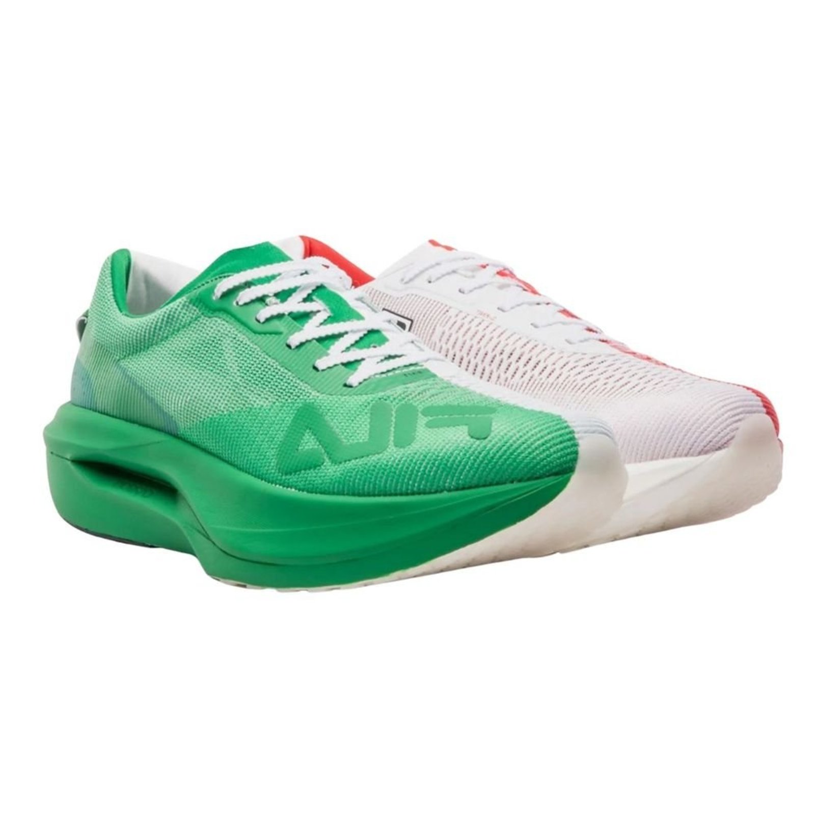 Vista 3 Tênis Corrida Feminino Fila Racer Carbon 3 Branco E Vermelho branco carbon Fila branco carbon
