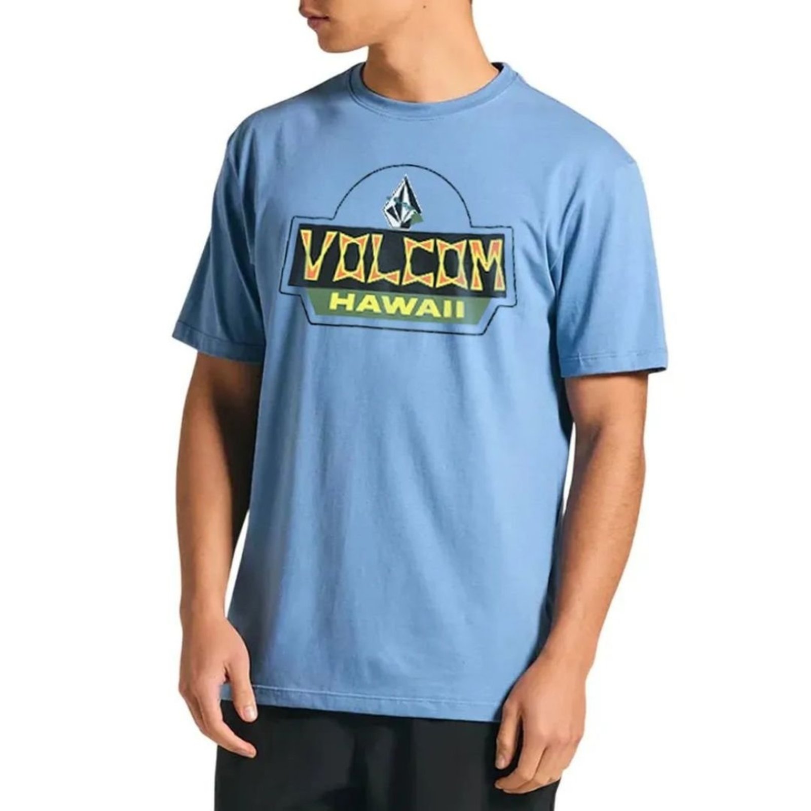 Camiseta Volcom Quilt Fill - AZUL