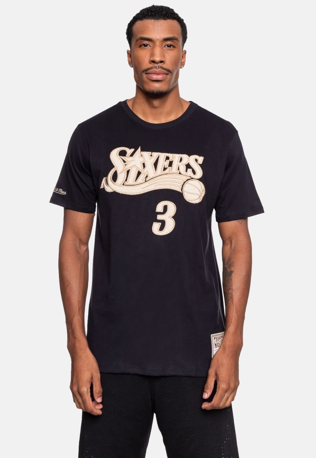 Camiseta Mitchell & Ness Allen Iverson Preta