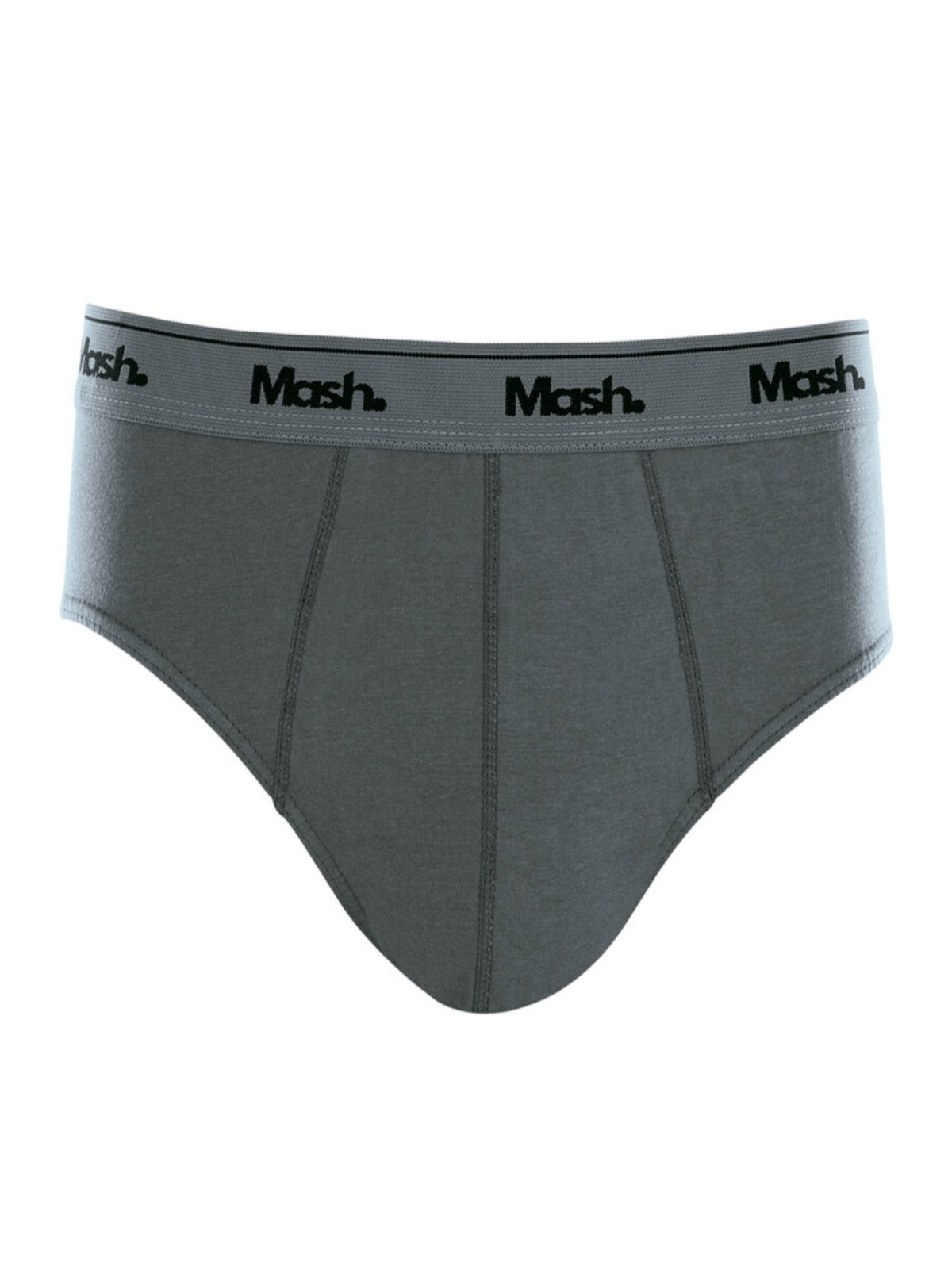 Vista 2 Cueca Slip Mash 073.58 Chumbo cinza MASH cinza