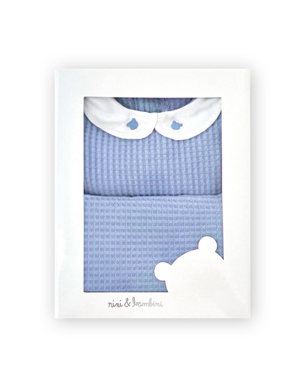 Infantil - Kit maternidade macacão + mantinha peluciada azul