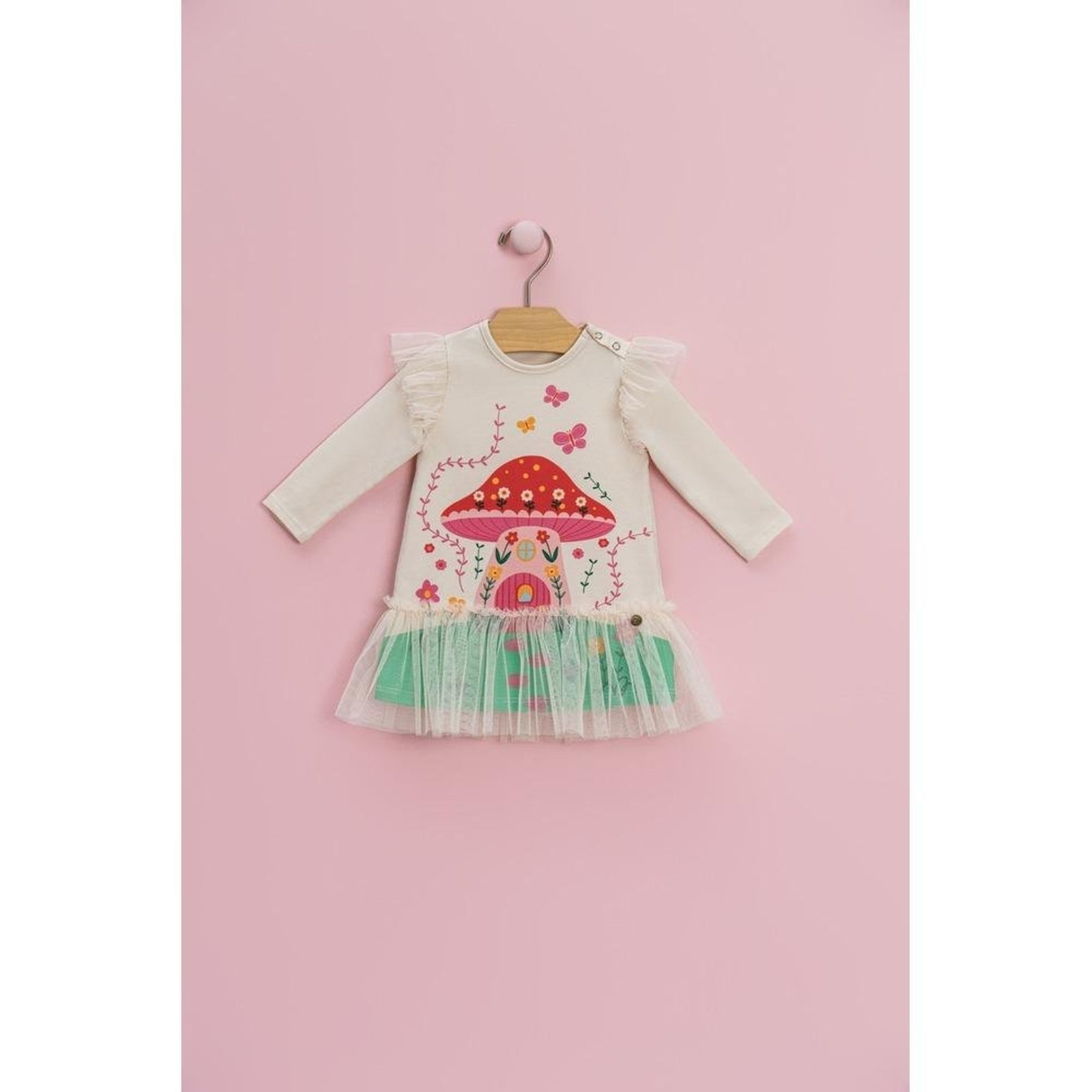 Infantil - Vestido Verde Tule Mon Sucré G Unico