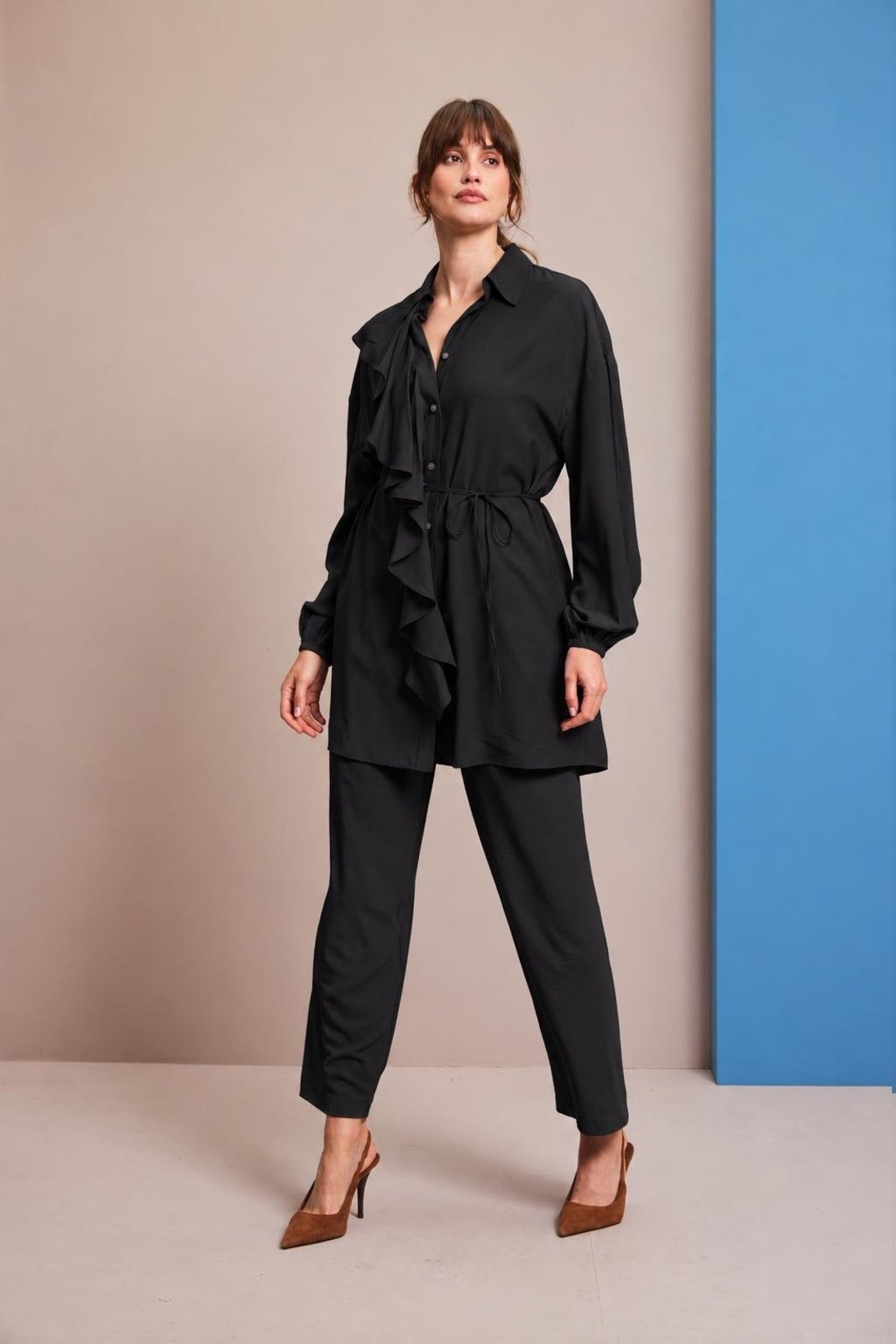 Vestido Chemise Carlota Costa Preto