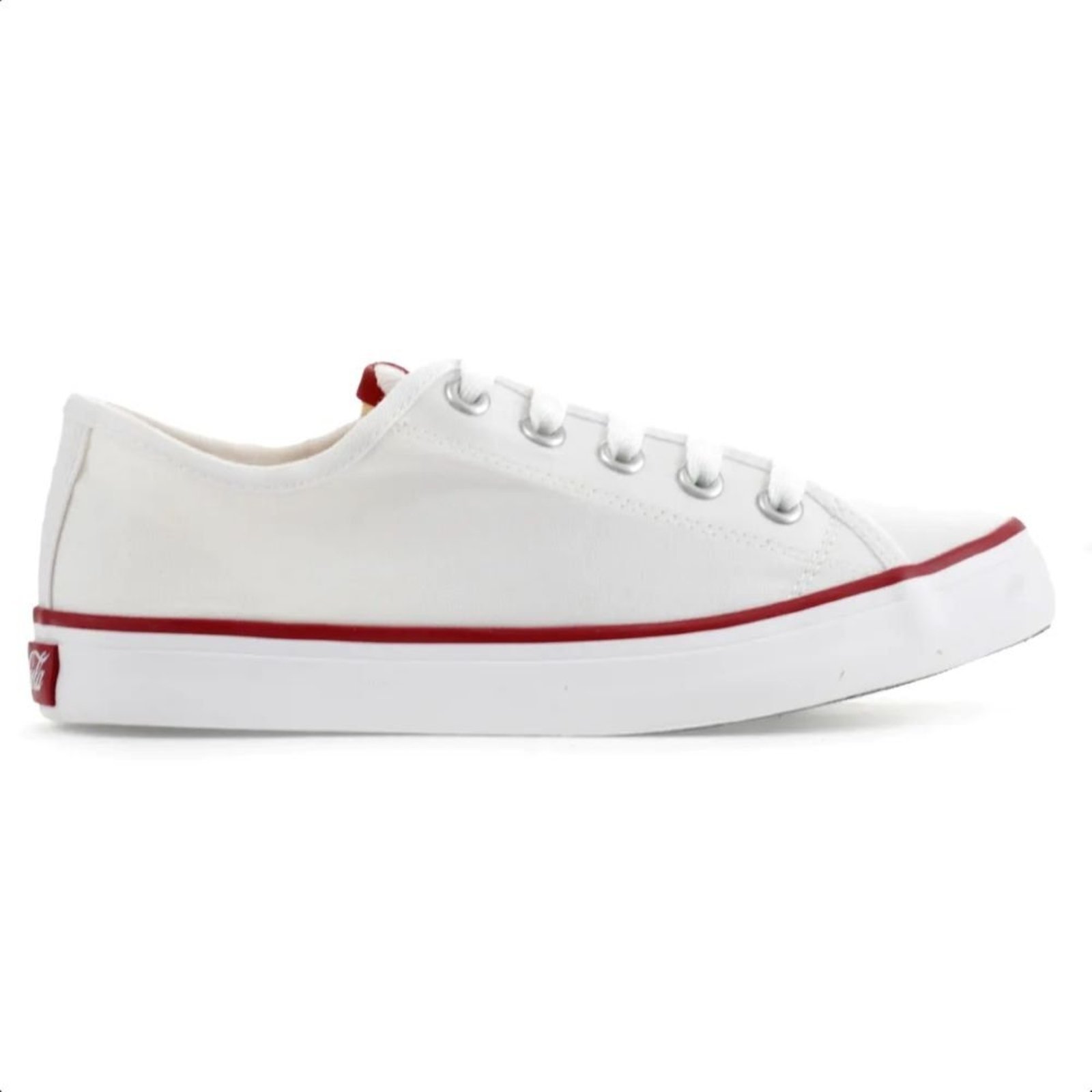 Vista 2 Tênis Coca Cola Stream Canvas Feminino Coca-Cola branco Coca-Cola branco