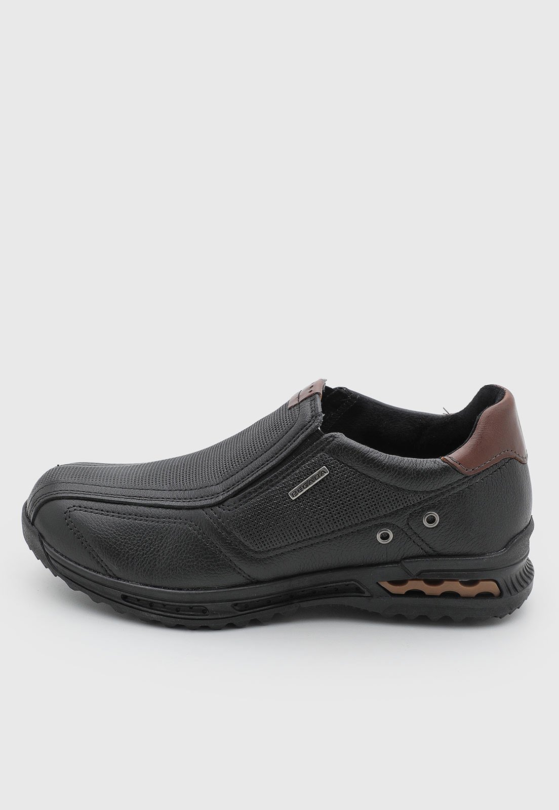 Tênis Masculino Pegada Couro Preto